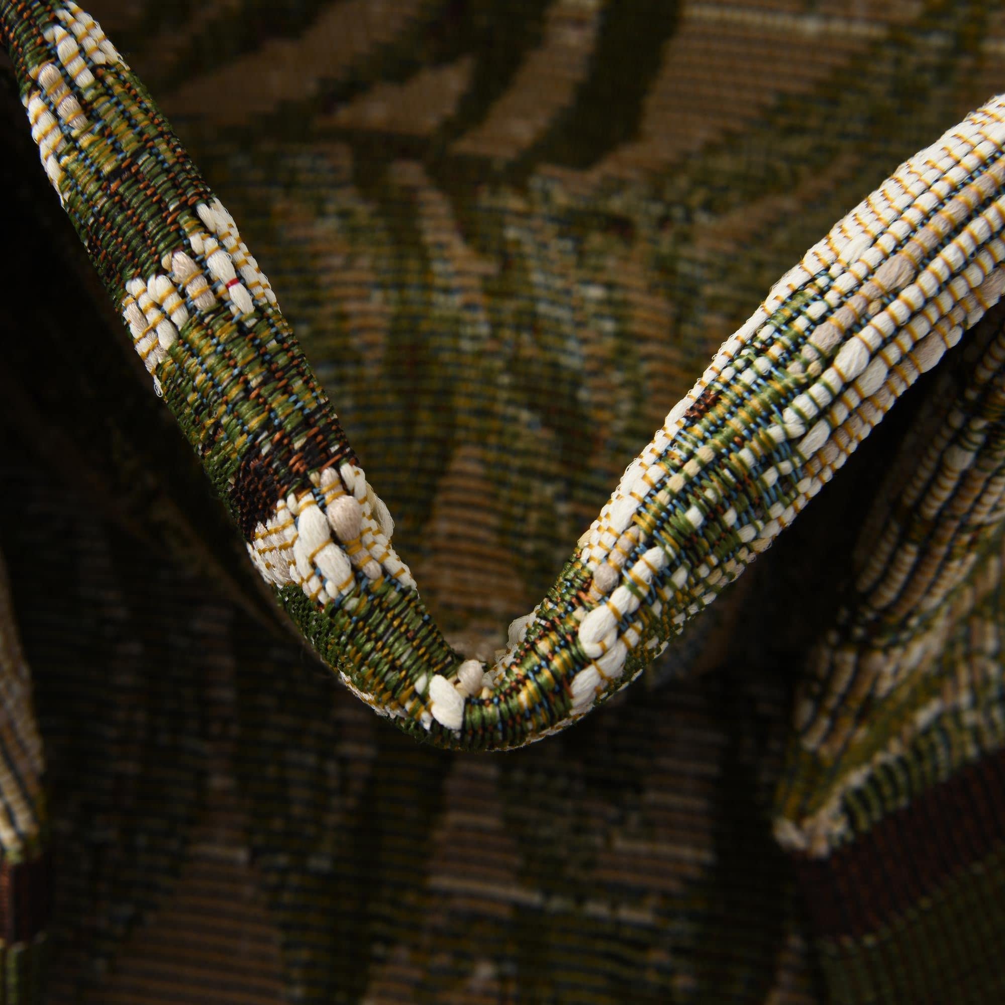 Rugs.com Outdoor Botanical Collection Rug – 5 Ft Runner Green Flatweave-Pile Rug Perfect for Hallways, Entryways - Image 6