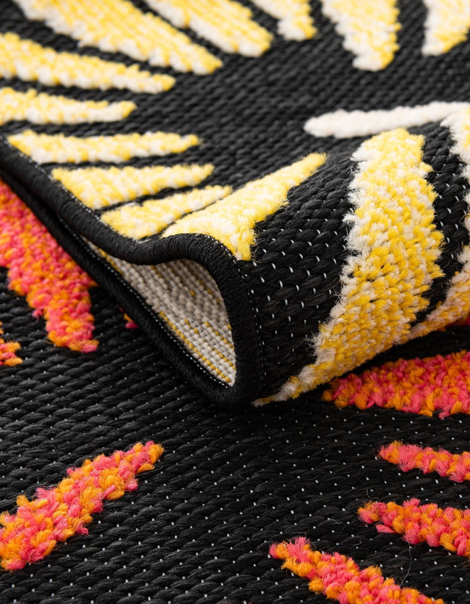 Rugs.com Outdoor Casablanca Collection Rug – 10 Ft Runner Multi Low-Pile Rug Perfect for Hallways, Entryways - Image 5