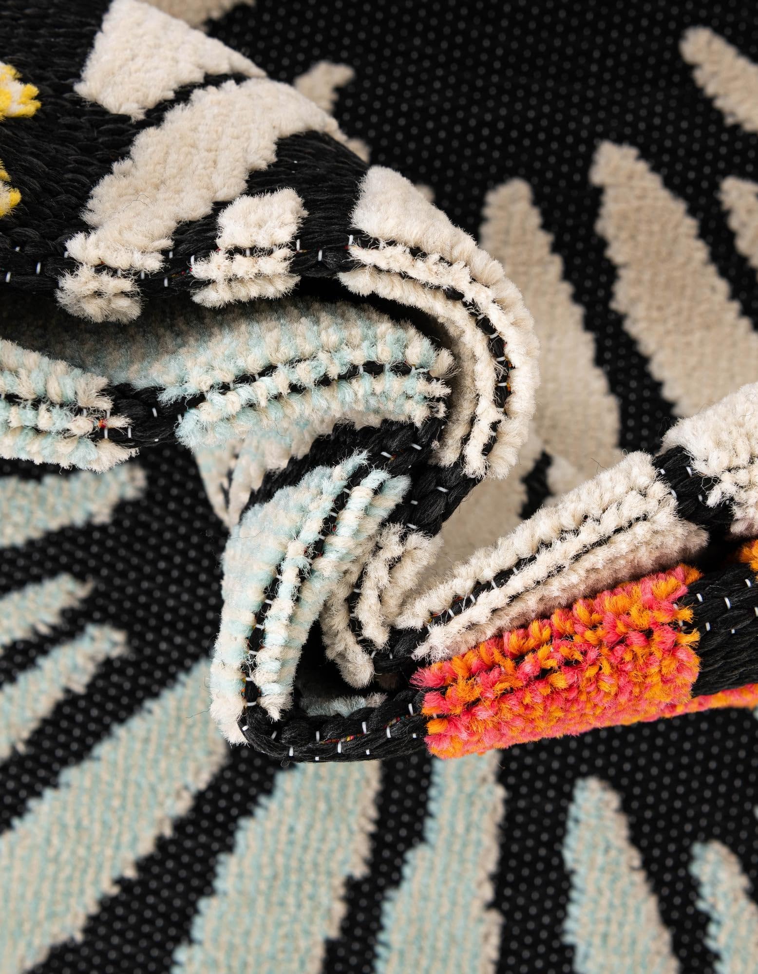 Rugs.com Outdoor Casablanca Collection Rug – 10 Ft Runner Multi Low-Pile Rug Perfect for Hallways, Entryways - Image 7