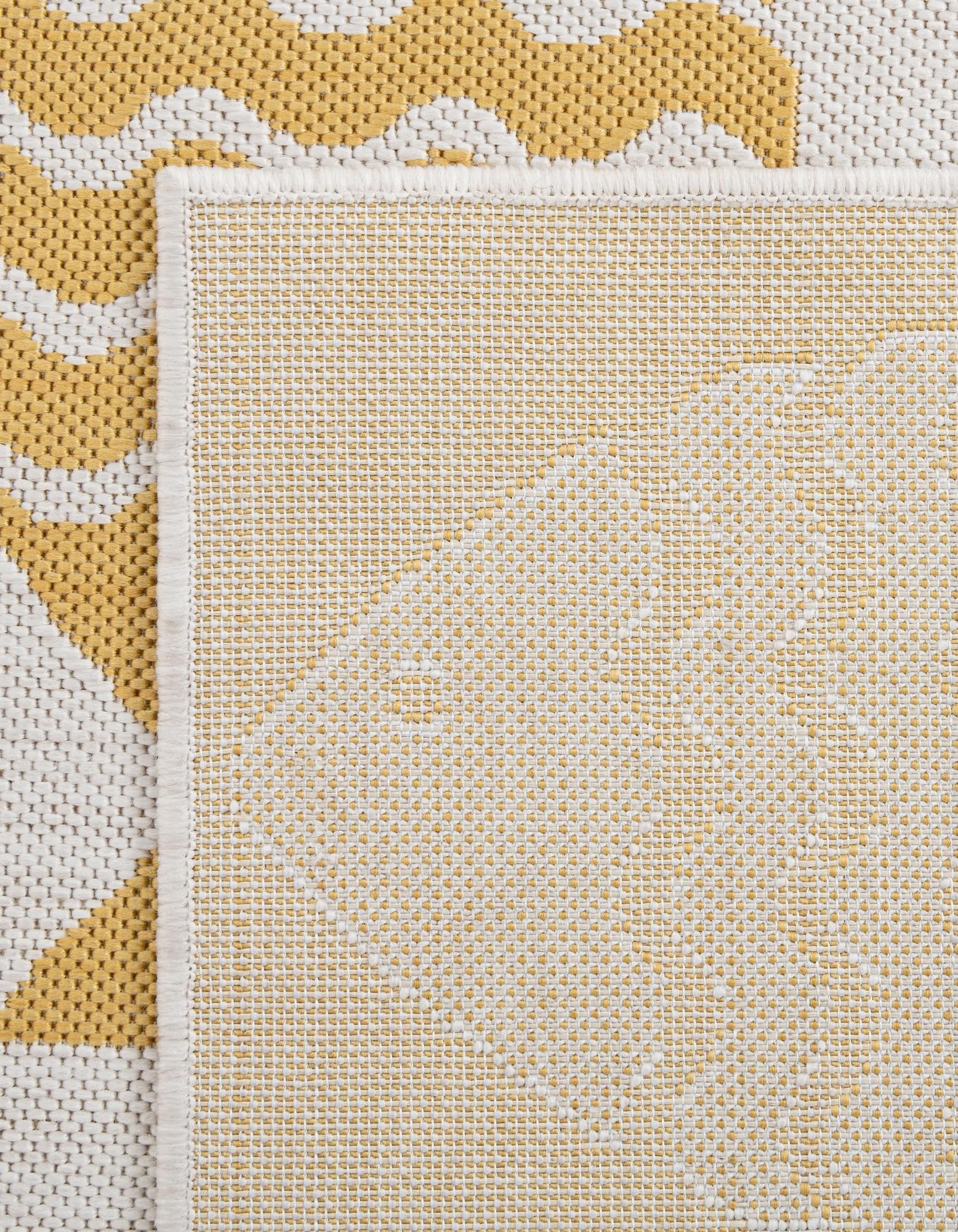 Rugs.com Outdoor Coastal Collection Rug – 2x3 Yellow Flatweave-Pile Rug Perfect for Entryways, Kitchens, Breakfast Nooks, Accent Pieces - Image 8