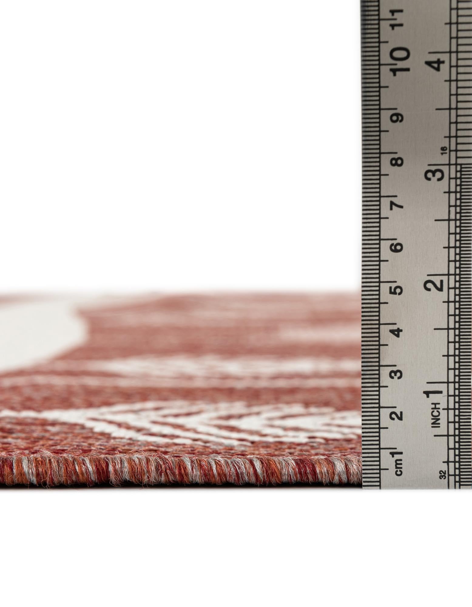 Rugs.com Outdoor Holiday Collection Rug – 2x3 Red Flatweave-Pile Rug Perfect for Entryways, Kitchens, Breakfast Nooks, Accent Pieces - Image 8