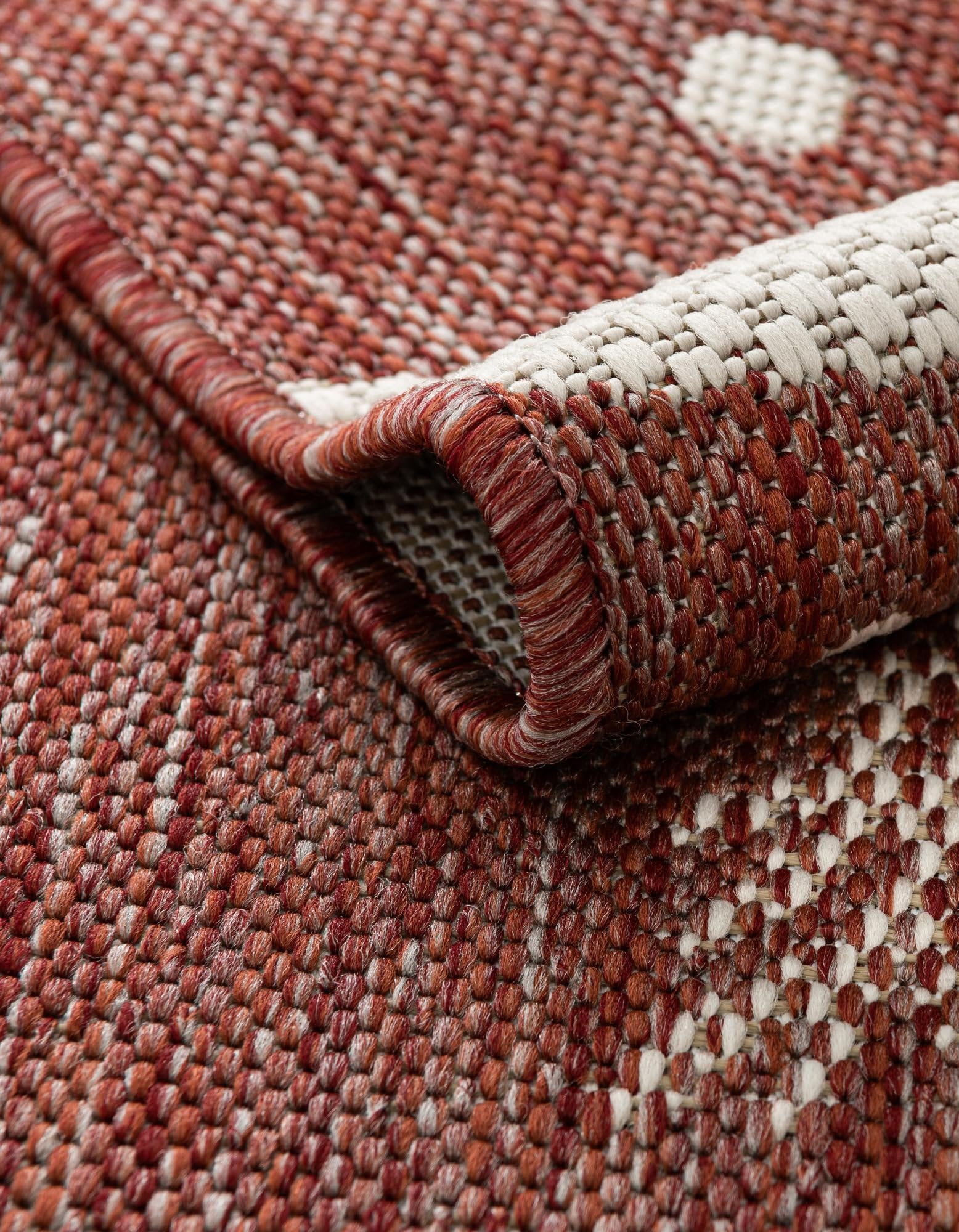 Rugs.com Outdoor Holiday Collection Rug – 2x3 Red Flatweave-Pile Rug Perfect for Entryways, Kitchens, Breakfast Nooks, Accent Pieces - Image 9