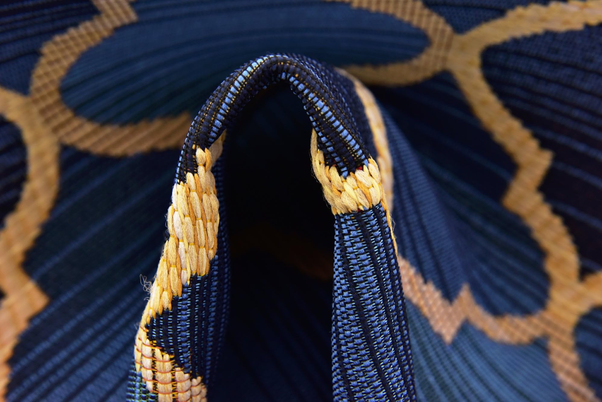 Rugs.com Outdoor Lattice Collection Rug – 6 Ft Runner Blue Flatweave-Pile Rug Perfect for Hallways, Entryways - Image 5