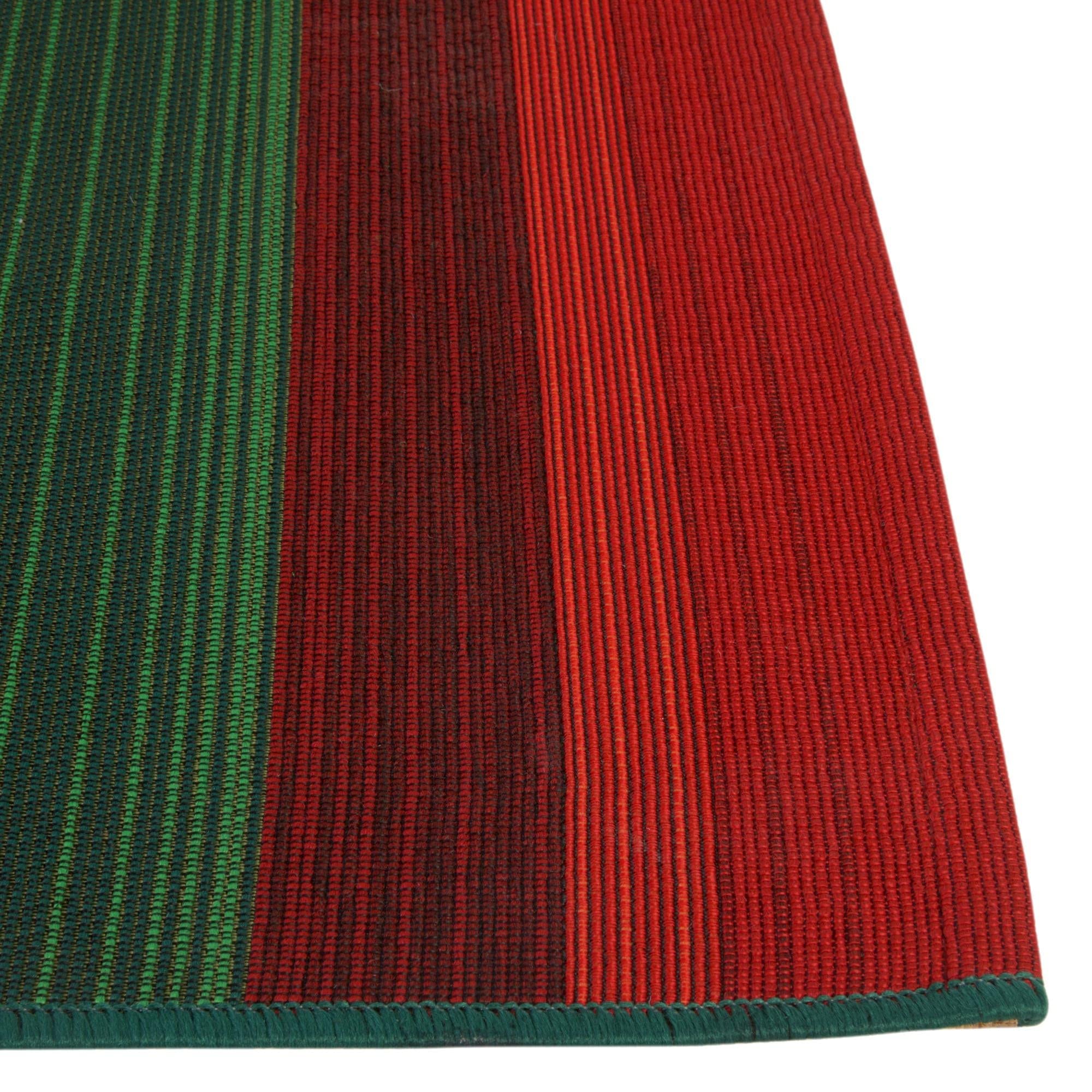 Rugs.com Outdoor Modern Collection Rug – 11 Ft Runner Multi Flatweave-Pile Rug Perfect for Hallways, Entryways - Image 4