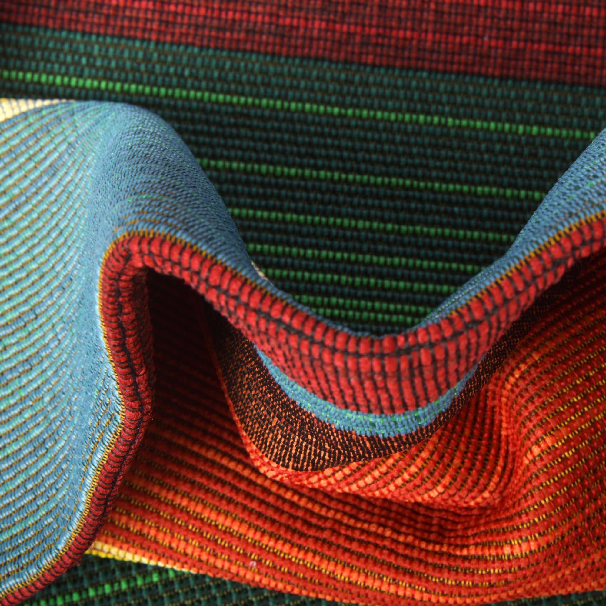 Rugs.com Outdoor Modern Collection Rug – 11 Ft Runner Multi Flatweave-Pile Rug Perfect for Hallways, Entryways - Image 5