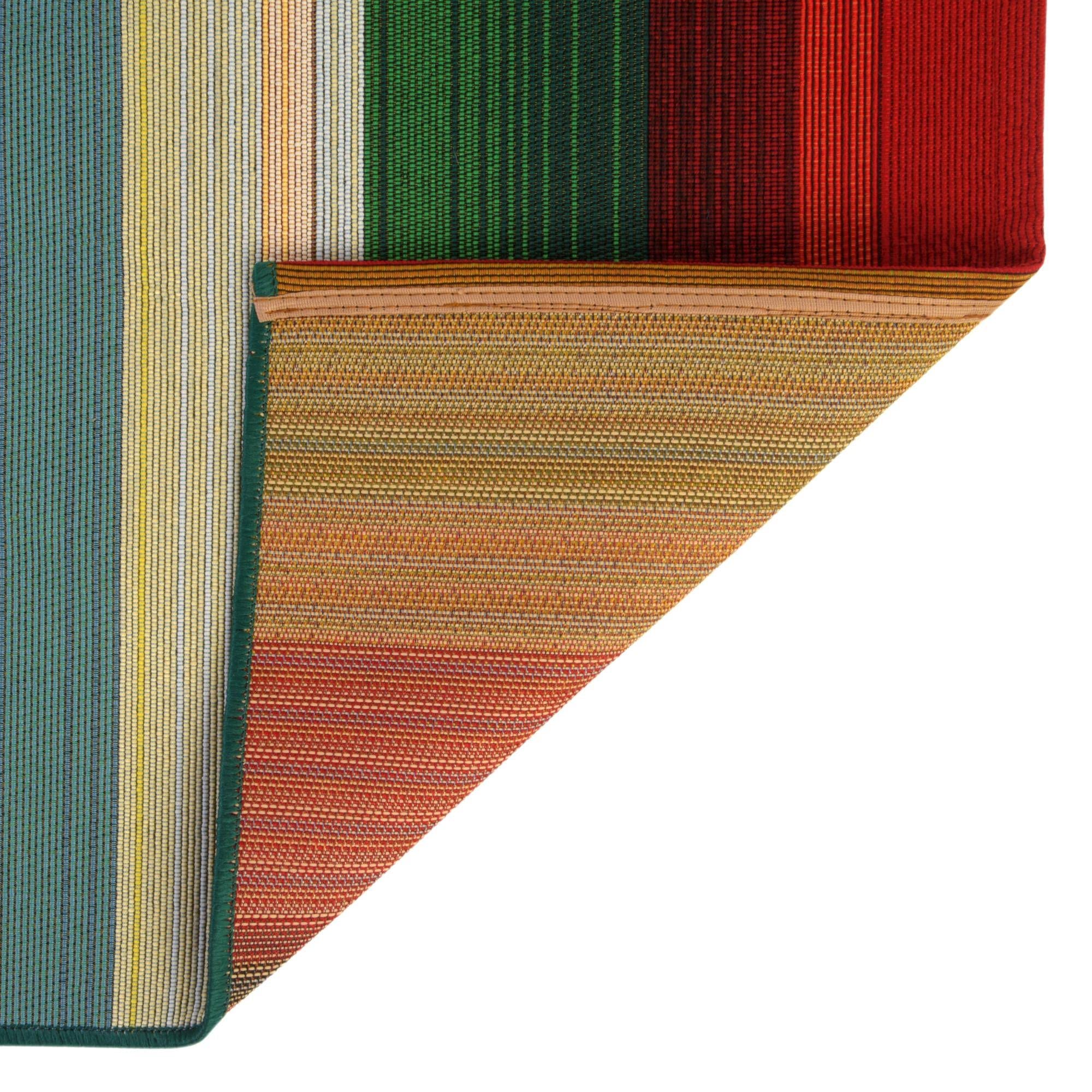 Rugs.com Outdoor Modern Collection Rug – 11 Ft Runner Multi Flatweave-Pile Rug Perfect for Hallways, Entryways - Image 6