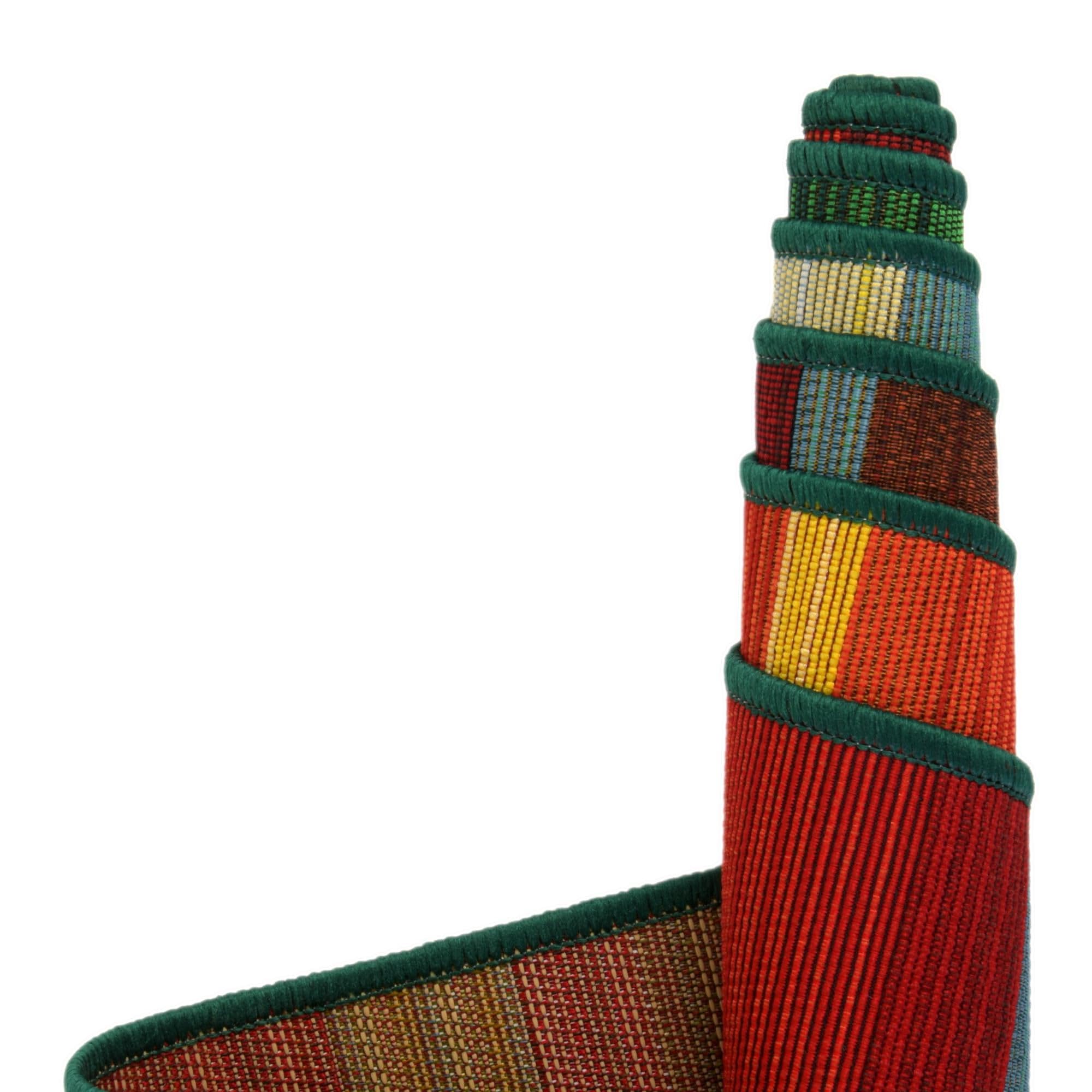 Rugs.com Outdoor Modern Collection Rug – 11 Ft Runner Multi Flatweave-Pile Rug Perfect for Hallways, Entryways - Image 8