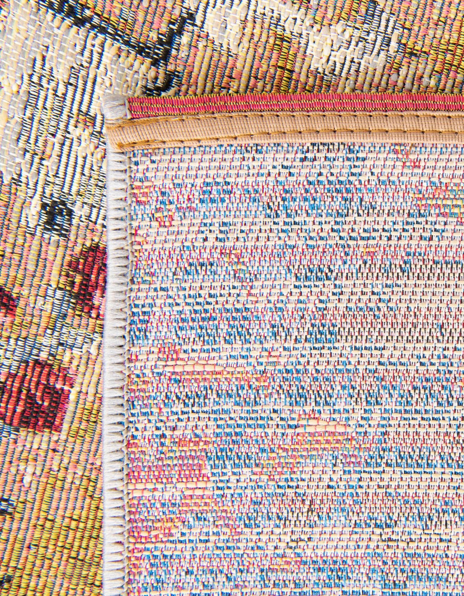 Rugs.com Outdoor Modern Collection Rug – 4x6 Multi Flatweave-Pile Rug Perfect for Entryways, Kitchens, Breakfast Nooks, Accent Pieces - Image 6