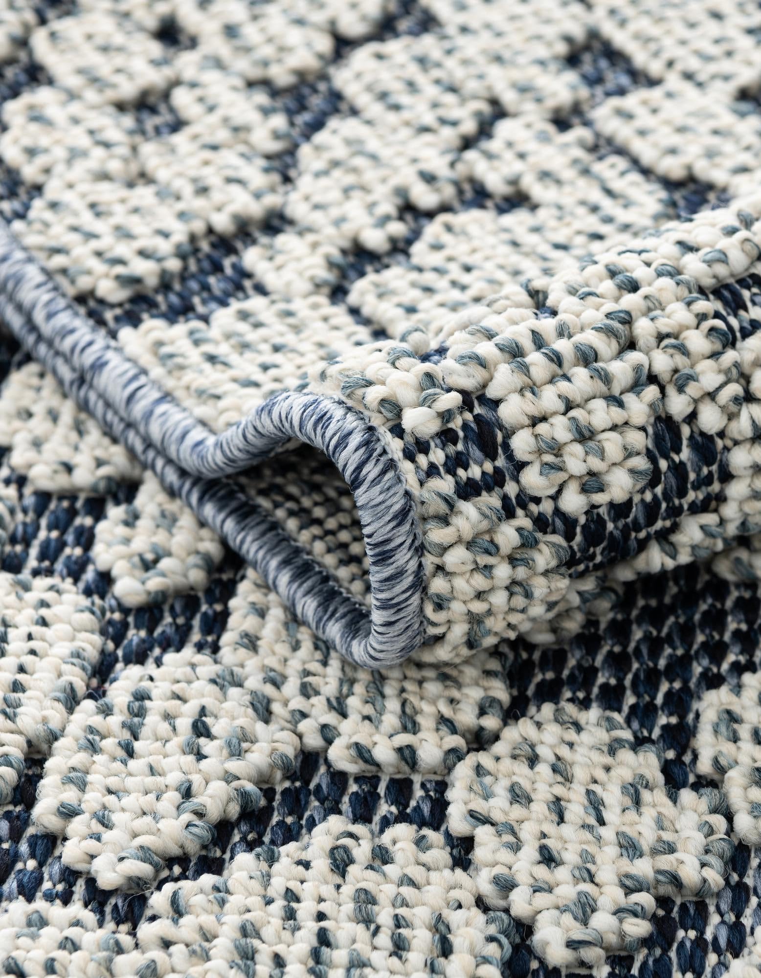 Rugs.com Outdoor Safari Collection Rug – 10x14 Navy Blue Flatweave-Pile Rug Perfect for Living Rooms, Large Dining Rooms, Open Floorplans - Image 9