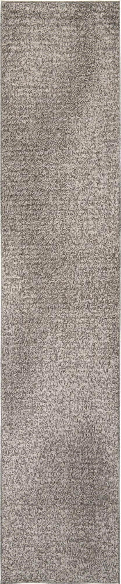 Rugs.com Outdoor Solid Collection Rug – 12 Ft Runner Light Gray Flatweave-Pile Rug Perfect for Hallways, Entryways - Image 4