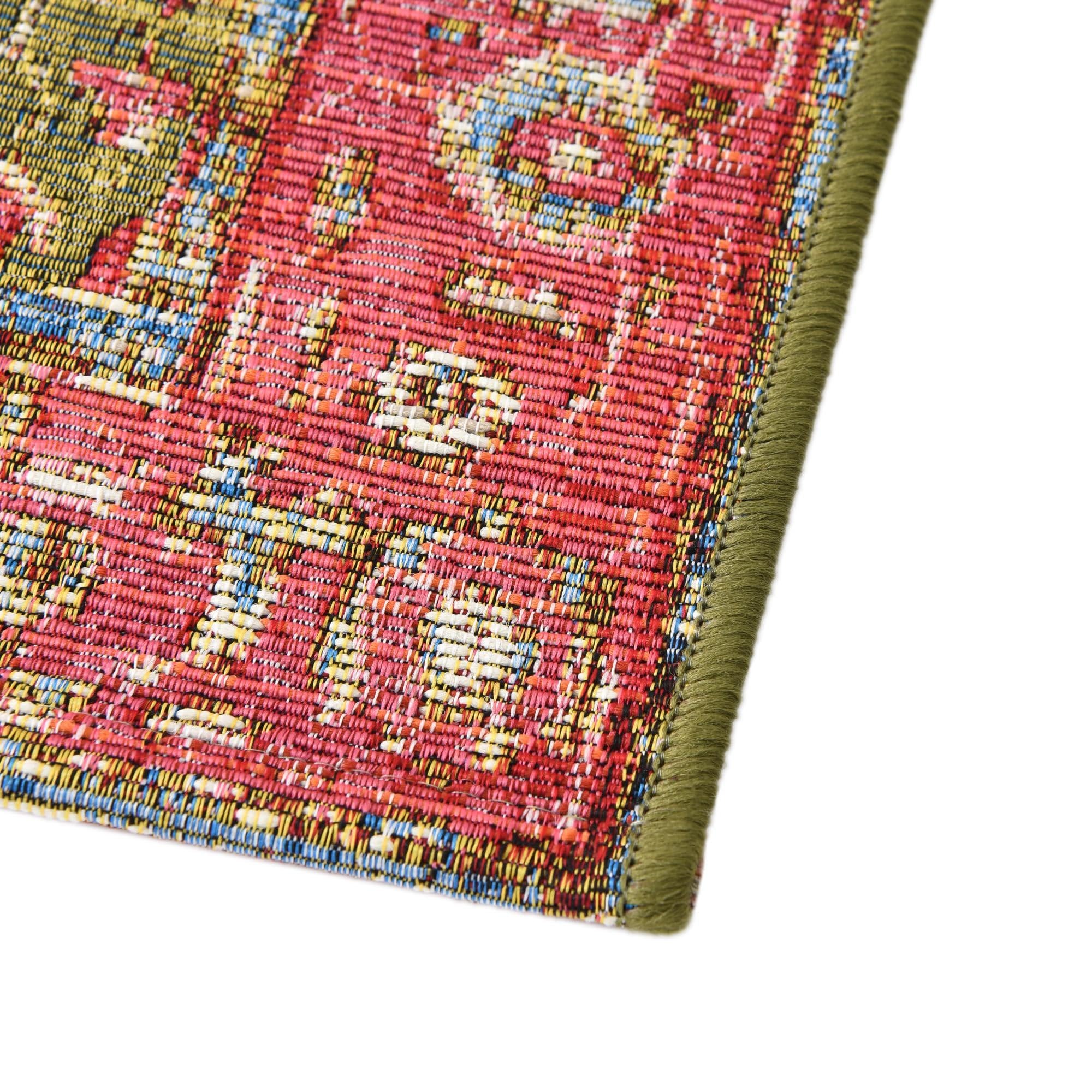 Rugs.com Outdoor Traditional Collection Rug – 4x6 Multi Flatweave-Pile Rug Perfect for Entryways, Kitchens, Breakfast Nooks, Accent Pieces - Image 6