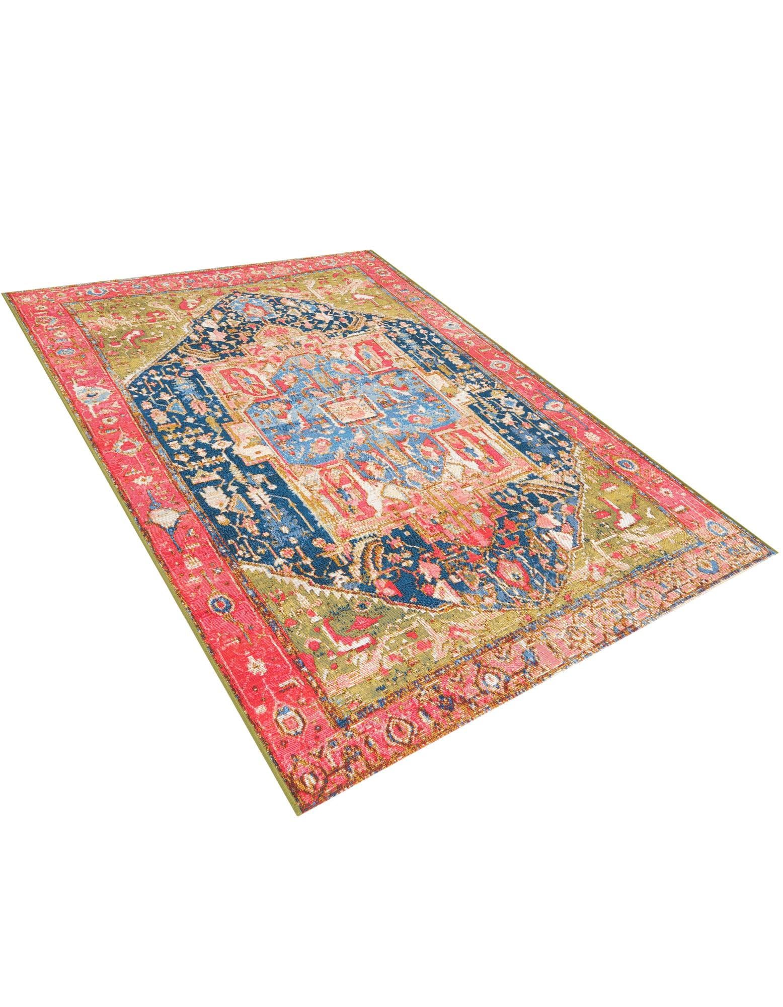 Rugs.com Outdoor Traditional Collection Rug – 4x6 Multi Flatweave-Pile Rug Perfect for Entryways, Kitchens, Breakfast Nooks, Accent Pieces - Image 9