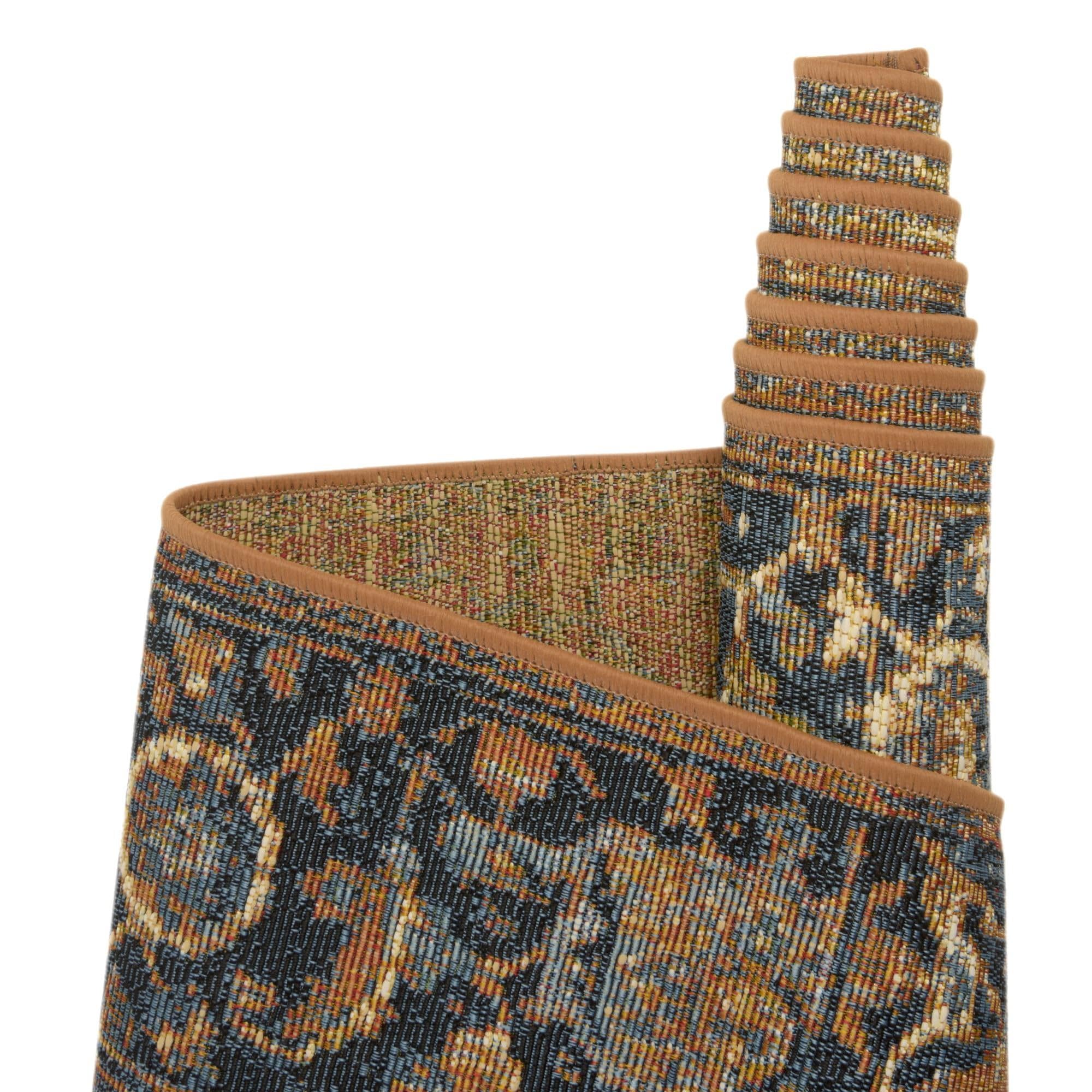 Rugs.com Outdoor Traditional Collection Rug – 5x8 Blue Flatweave-Pile Rug Perfect for Bedrooms, Dining Rooms, Living Rooms - Image 9