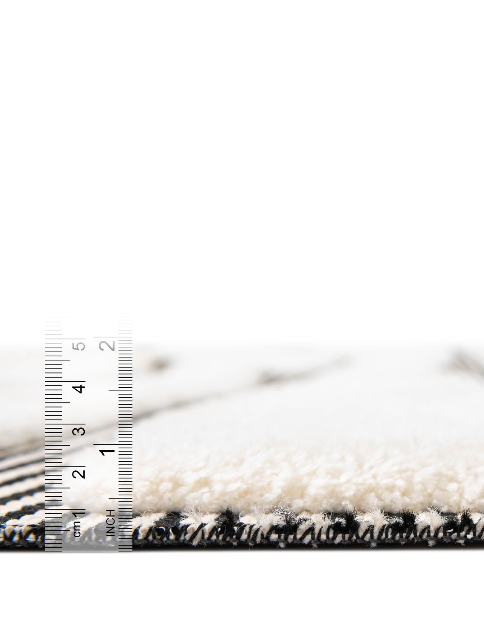 Rugs.com Prismatic Collection Rug – 10 Ft Runner Ivory White Flatweave-Pile Rug Perfect for Hallways, Entryways - Image 4