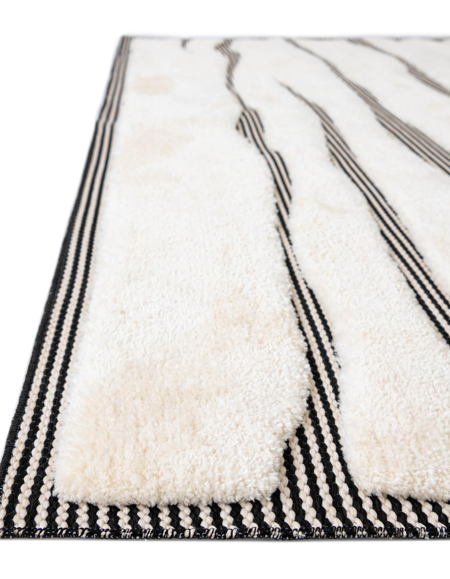Rugs.com Prismatic Collection Rug – 10 Ft Runner Ivory White Flatweave-Pile Rug Perfect for Hallways, Entryways - Image 6