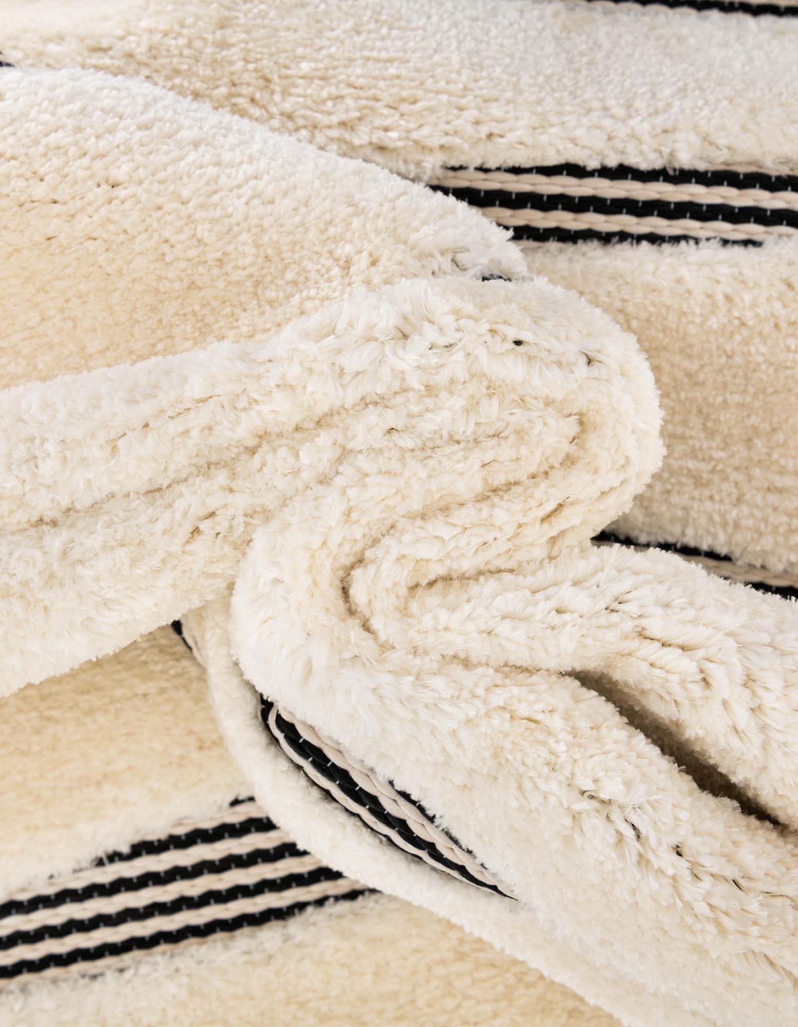 Rugs.com Prismatic Collection Rug – 10 Ft Runner Ivory White Flatweave-Pile Rug Perfect for Hallways, Entryways - Image 7