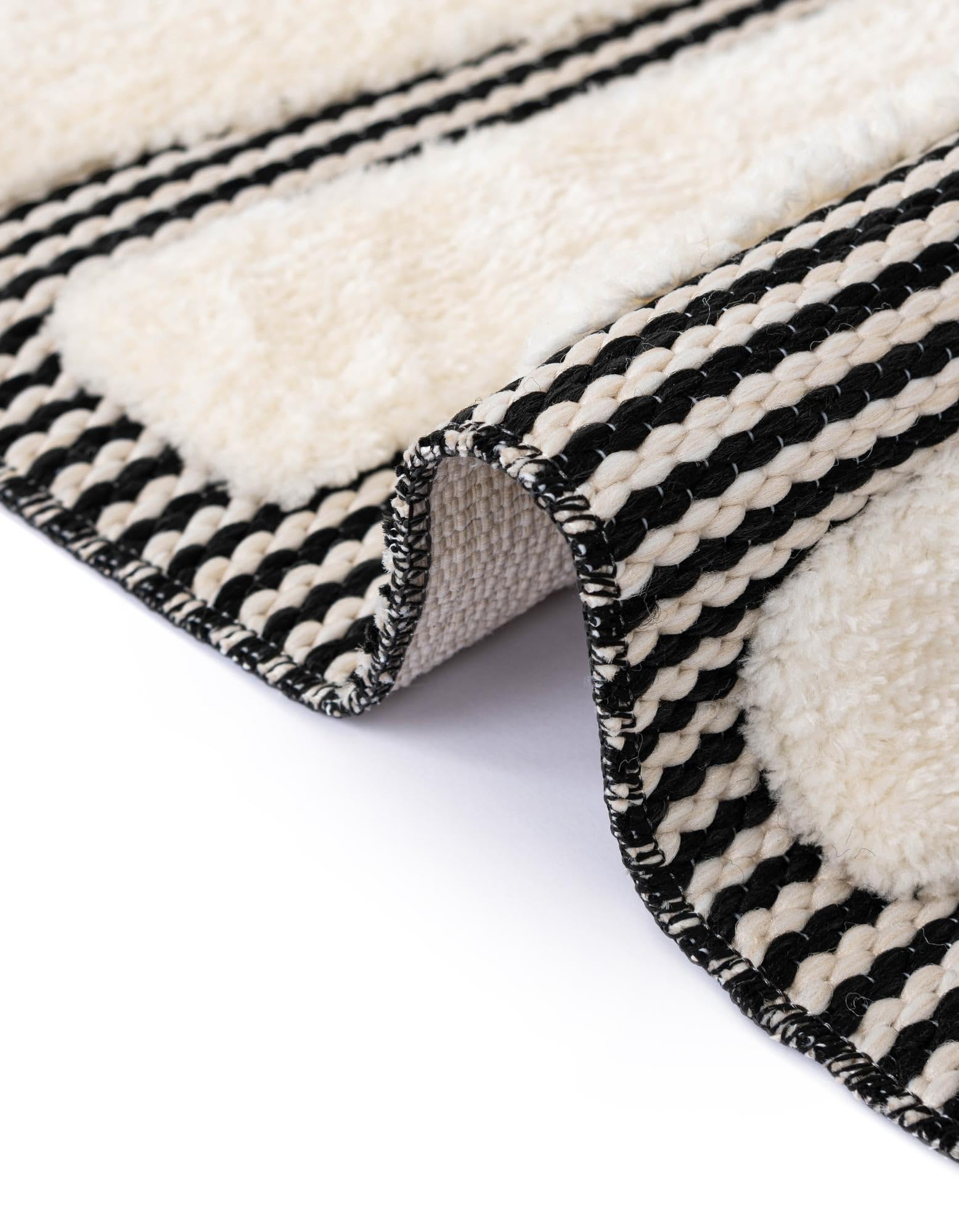 Rugs.com Prismatic Collection Rug – 10 Ft Runner Ivory White Flatweave-Pile Rug Perfect for Hallways, Entryways - Image 9