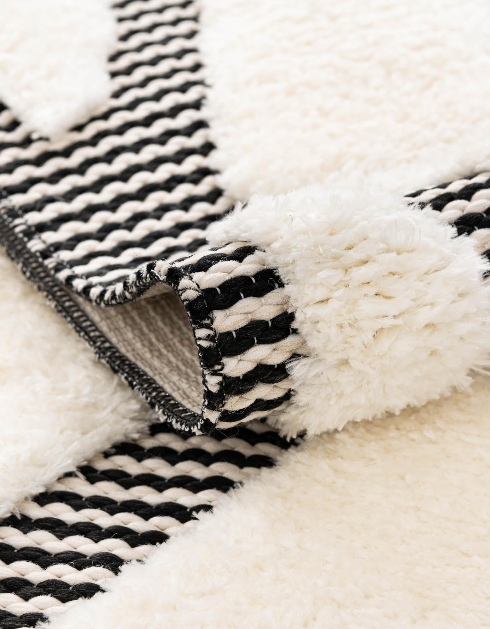 Rugs.com Prismatic Collection Rug – 10 Ft Runner Ivory White Flatweave-Pile Rug Perfect for Hallways, Entryways - Image 8