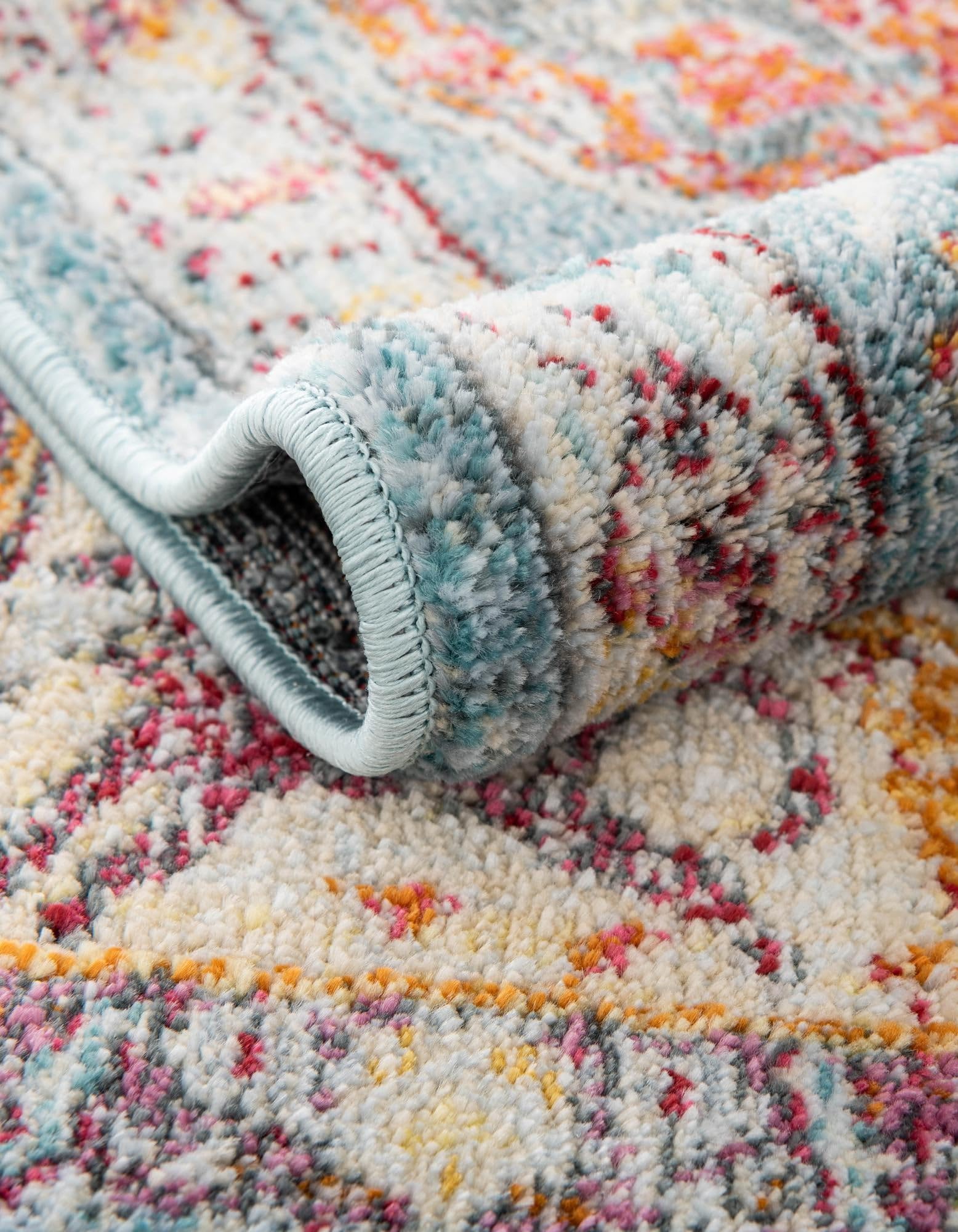 Rugs.com Santiago Collection Rug – 10x13 Light Blue Medium-Pile Rug Perfect for Living Rooms, Large Dining Rooms, Open Floorplans - Image 6