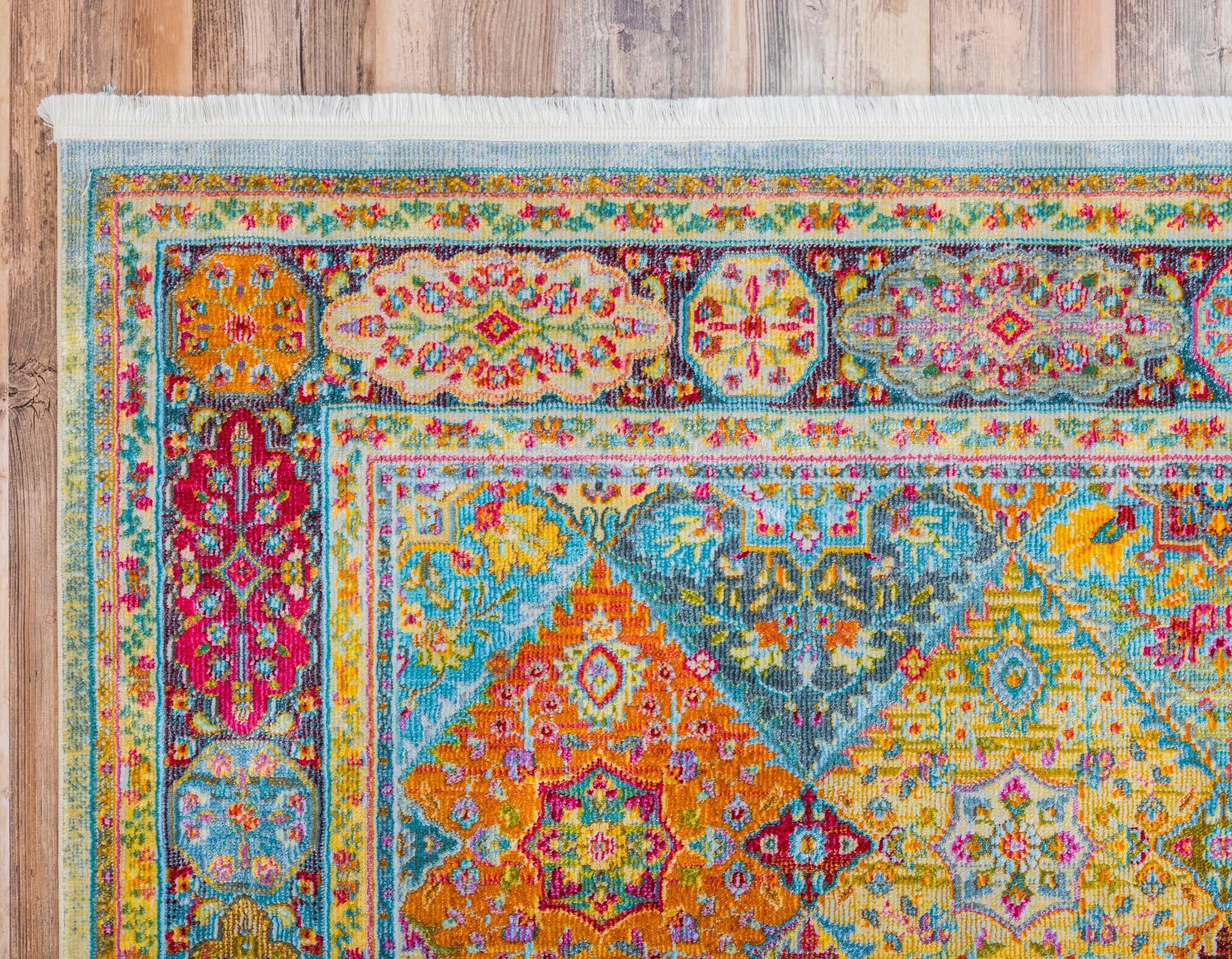 Rugs.com Santiago Collection Rug – 10x13 Multi Medium-Pile Rug Perfect for Living Rooms, Large Dining Rooms, Open Floorplans - Image 5