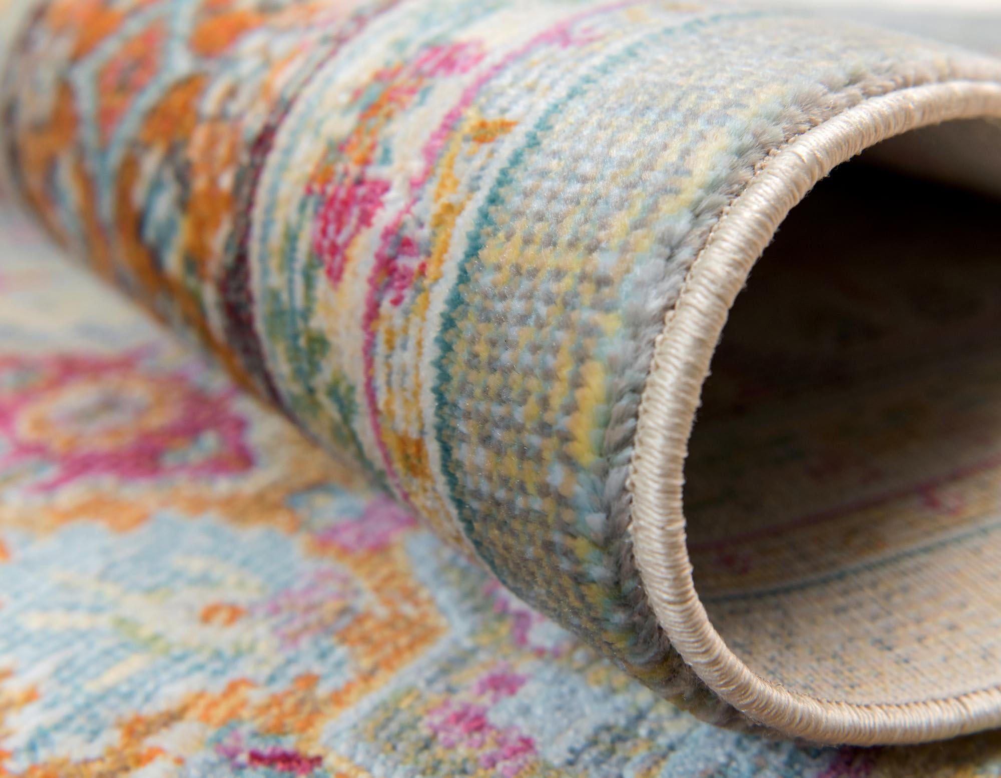 Rugs.com Santiago Collection Rug – 10x13 Multi Medium-Pile Rug Perfect for Living Rooms, Large Dining Rooms, Open Floorplans - Image 7