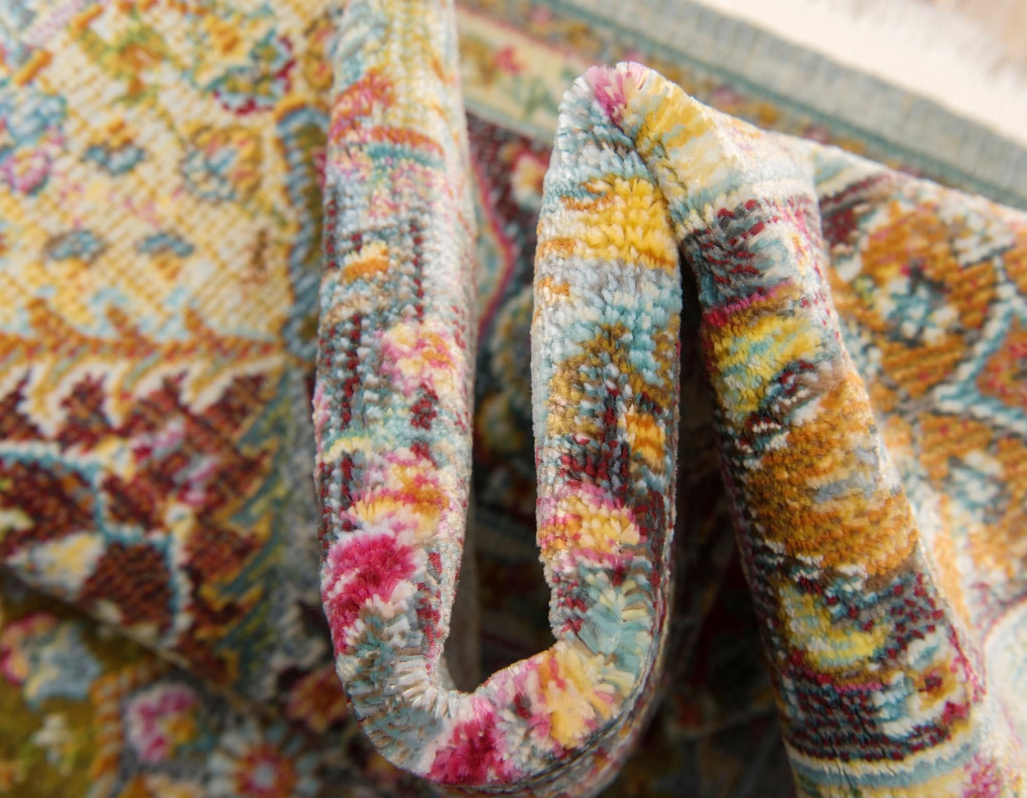 Rugs.com Santiago Collection Rug – 10x13 Multi Medium-Pile Rug Perfect for Living Rooms, Large Dining Rooms, Open Floorplans - Image 8