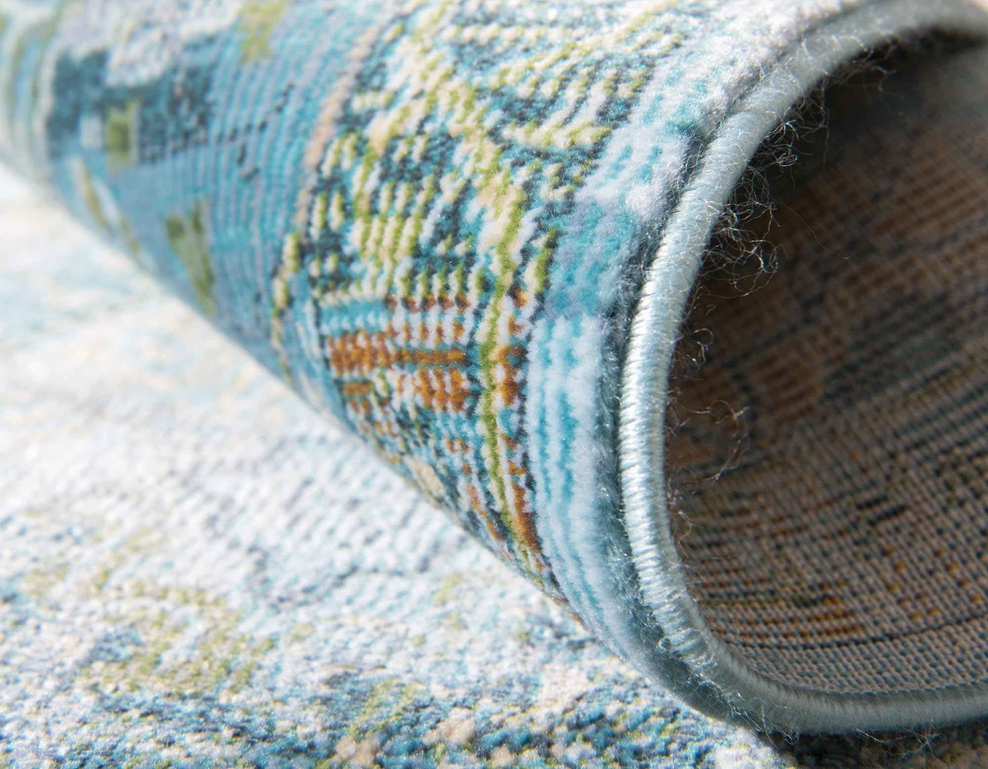 Rugs.com Santiago Collection Rug – 4x6 Light Blue Medium-Pile Rug Perfect for Entryways, Kitchens, Breakfast Nooks, Accent Pieces - Image 5