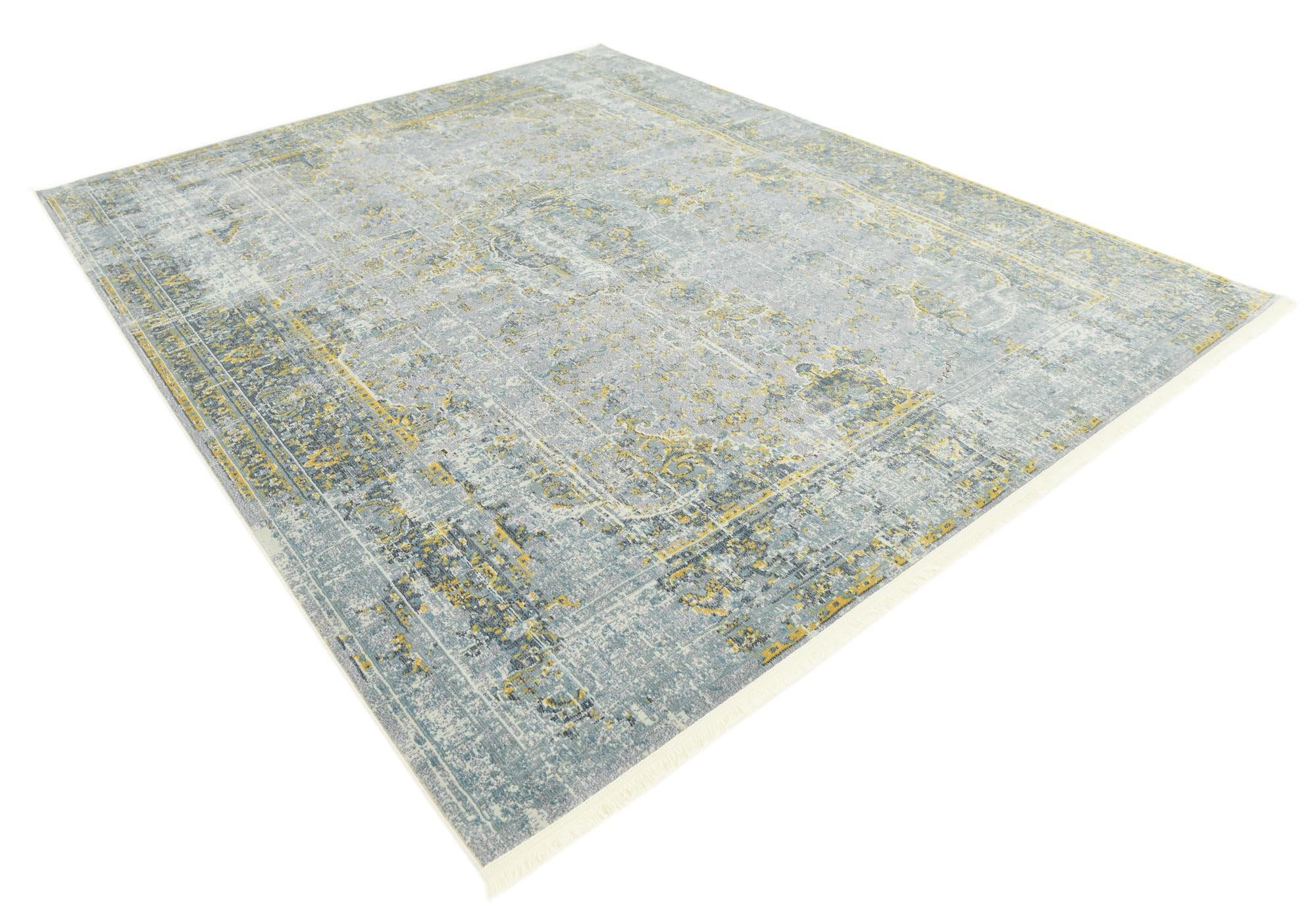 Rugs.com Santiago Collection Rug – 8x10 Gray Medium-Pile Rug Perfect for Living Rooms, Large Dining Rooms, Open Floorplans - Image 4