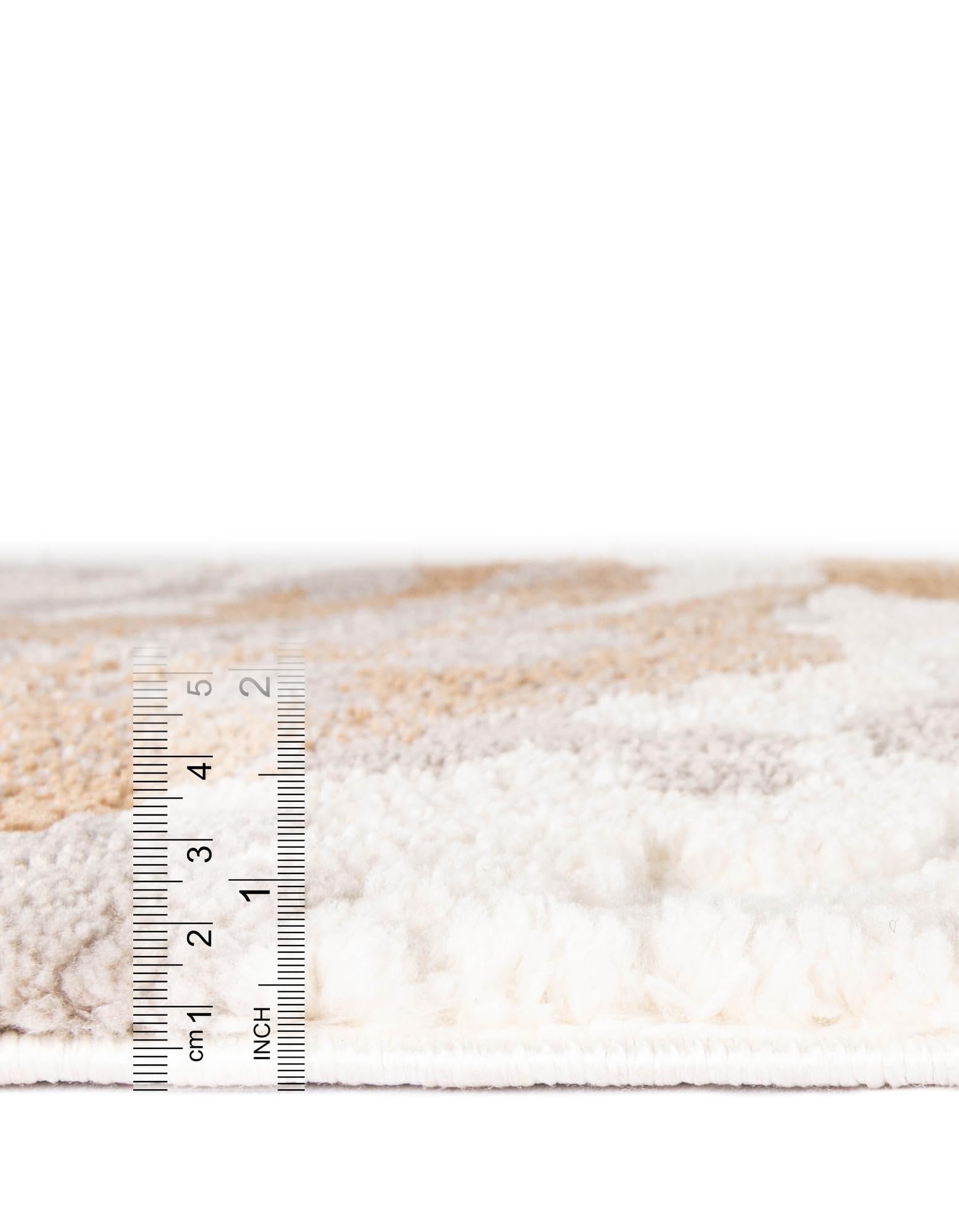 Rugs.com Sepia Collection Rug – 4x6 Caramel and Ivory High-Pile Rug Perfect for Entryways, Kitchens, Breakfast Nooks, Accent Pieces - Image 3