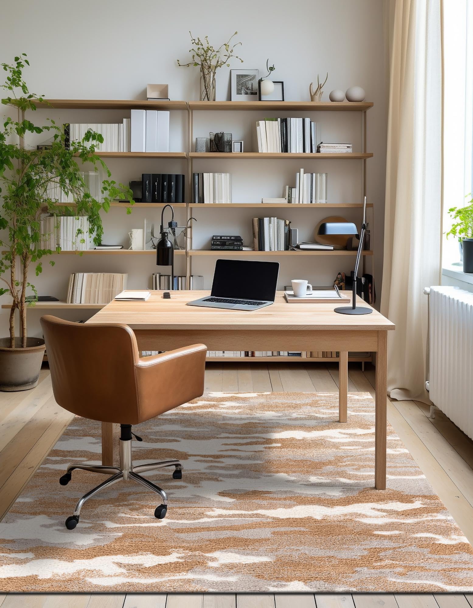 Rugs.com Sepia Collection Rug – 4x6 Caramel and Ivory High-Pile Rug Perfect for Entryways, Kitchens, Breakfast Nooks, Accent Pieces - Image 6