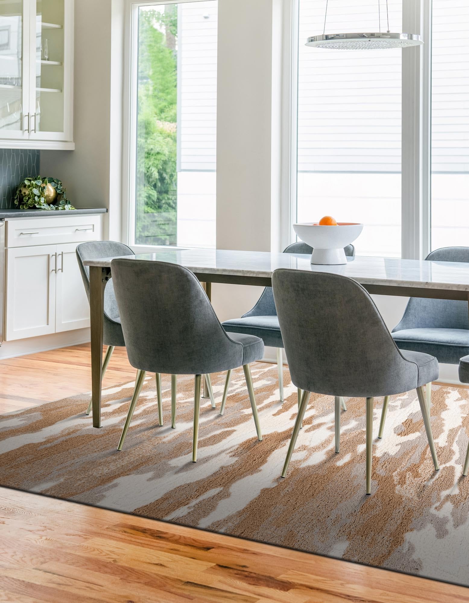 Rugs.com Sepia Collection Rug – 4x6 Caramel and Ivory High-Pile Rug Perfect for Entryways, Kitchens, Breakfast Nooks, Accent Pieces - Image 9