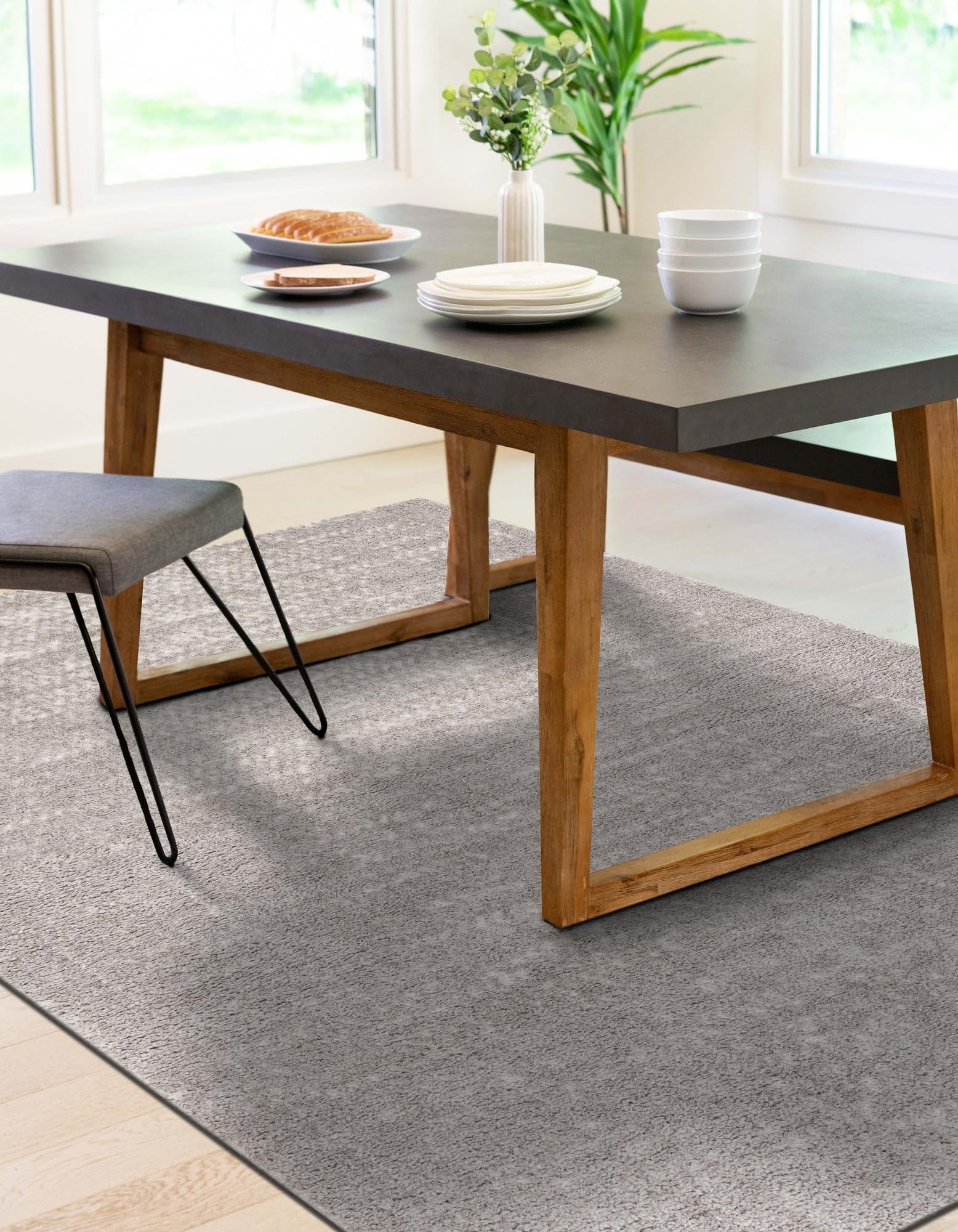 Rugs.com Sepia Collection Rug – 4x6 Cloud Gray High-Pile Rug Perfect for Entryways, Kitchens, Breakfast Nooks, Accent Pieces - Image 6