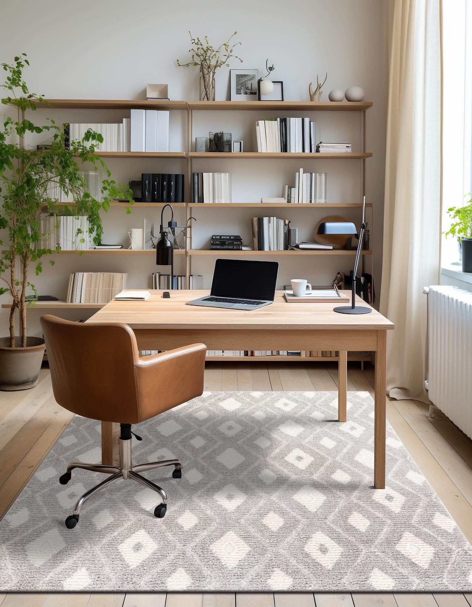 Rugs.com Sepia Collection Rug – 4x6 Cloud Gray High-Pile Rug Perfect for Entryways, Kitchens, Breakfast Nooks, Accent Pieces - Image 5