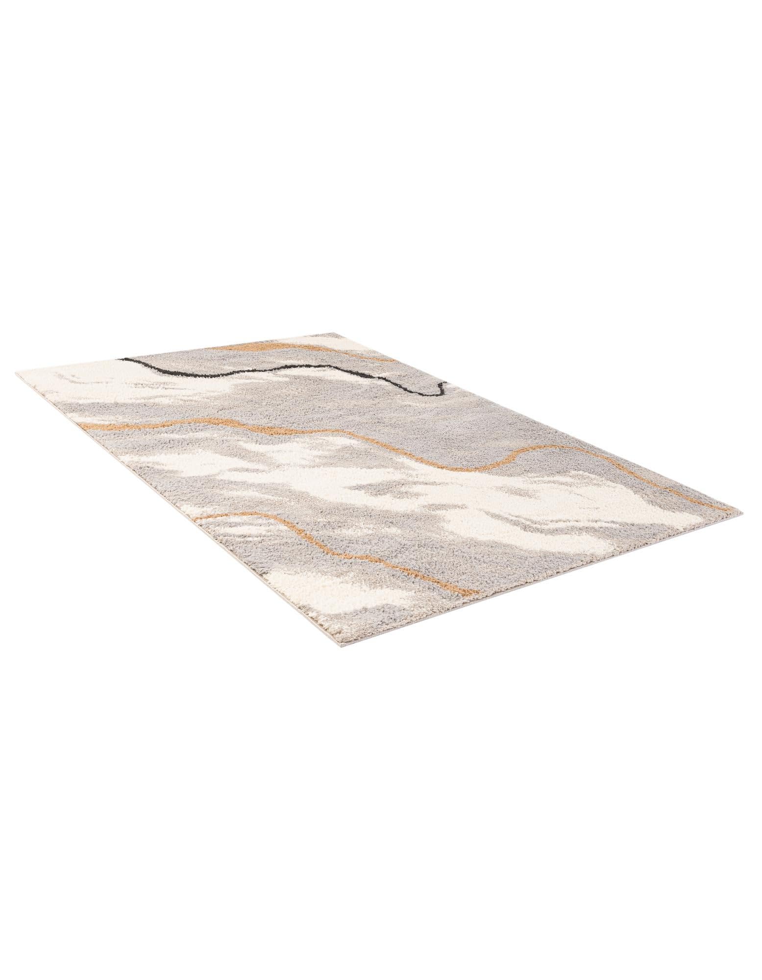 Rugs.com Sepia Collection Rug – 4x6 Gray and Ivory High-Pile Rug Perfect for Entryways, Kitchens, Breakfast Nooks, Accent Pieces - Image 3