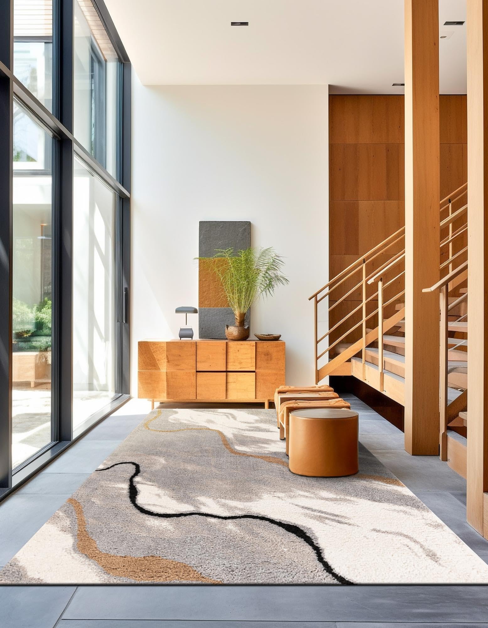 Rugs.com Sepia Collection Rug – 4x6 Gray and Ivory High-Pile Rug Perfect for Entryways, Kitchens, Breakfast Nooks, Accent Pieces - Image 6