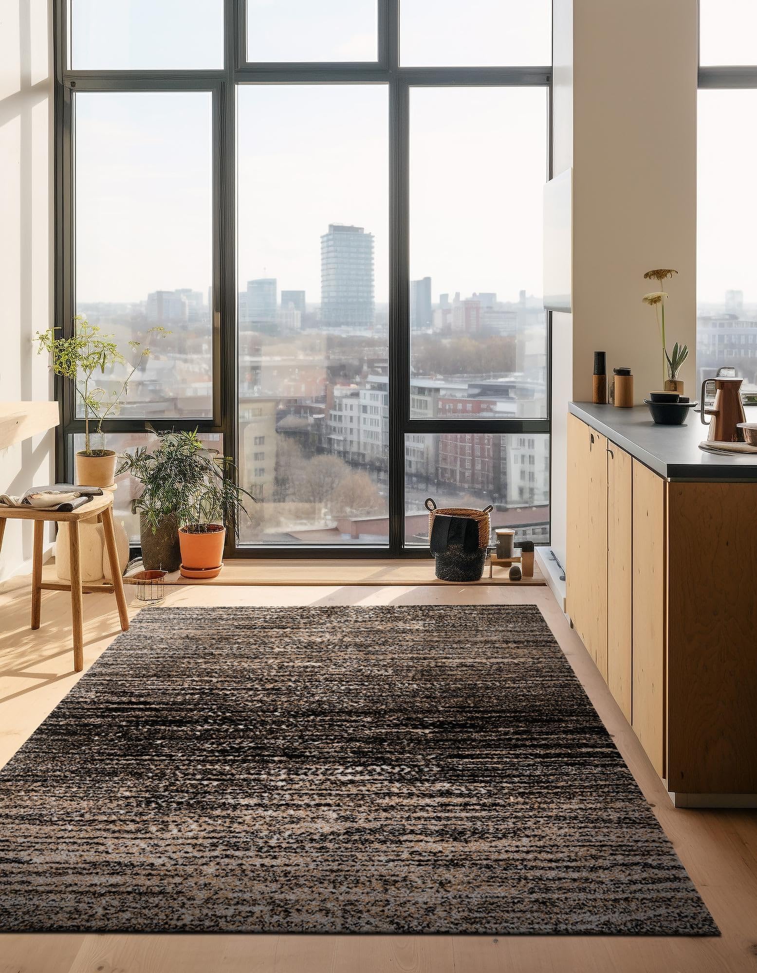 Rugs.com Sepia Collection Rug – 8x10 Multi High-Pile Rug Perfect for Living Rooms, Large Dining Rooms, Open Floorplans - Image 5