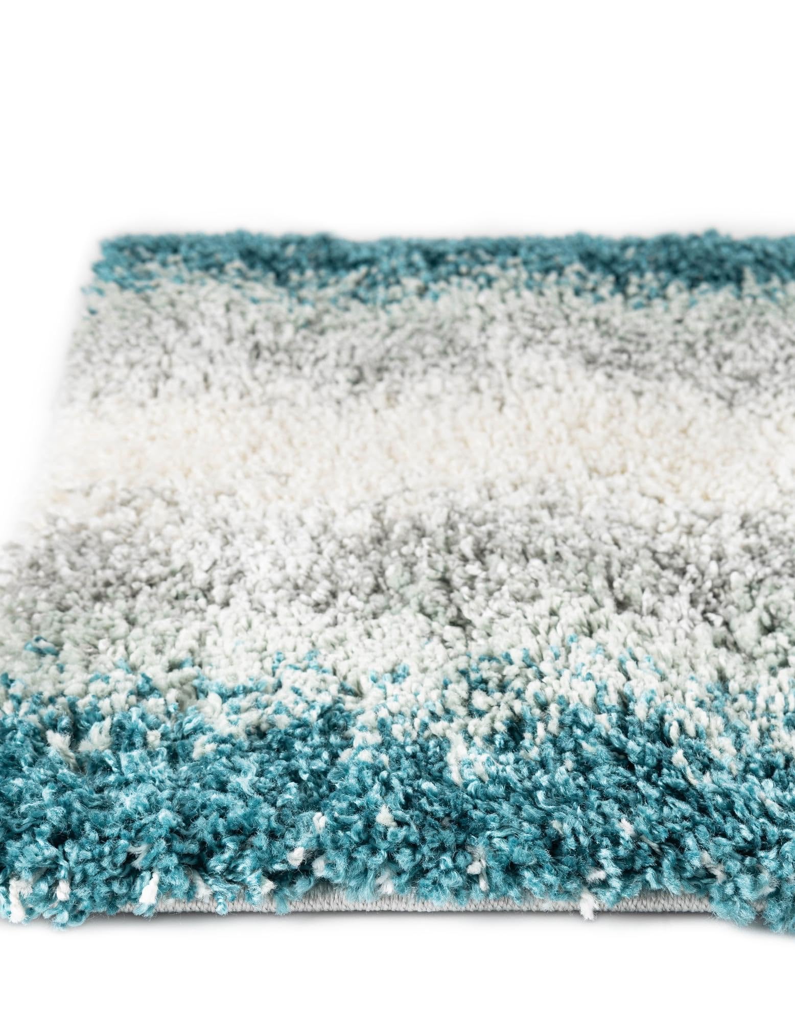 Rugs.com Soft Touch Shag Collection Rug – 10 Ft Runner Teal Shag-Pile Rug Perfect for Hallways, Entryways - Image 6