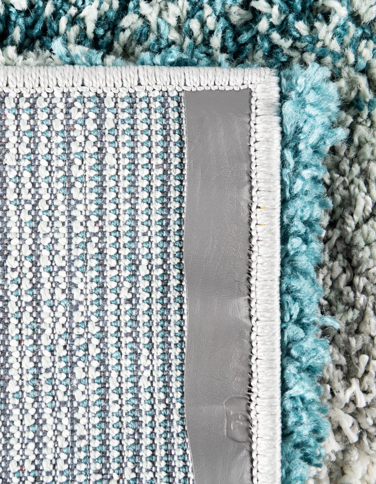 Rugs.com Soft Touch Shag Collection Rug – 10 Ft Runner Teal Shag-Pile Rug Perfect for Hallways, Entryways - Image 8