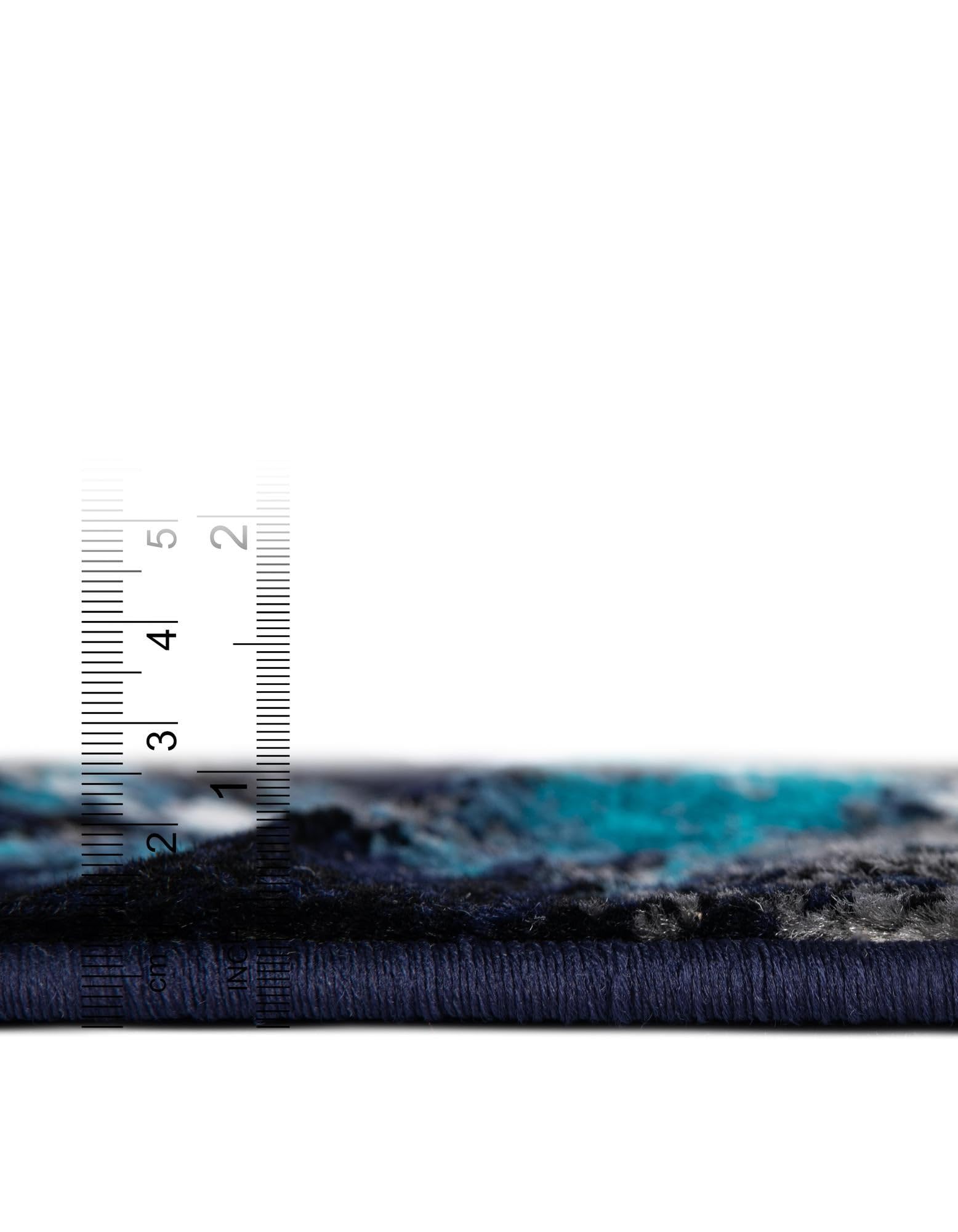 Rugs.com Sydney Collection Rug – 4x6 Oval Navy Blue Low-Pile Rug Perfect for Living Rooms, Large Dining Rooms, Open Floorplans - Image 3