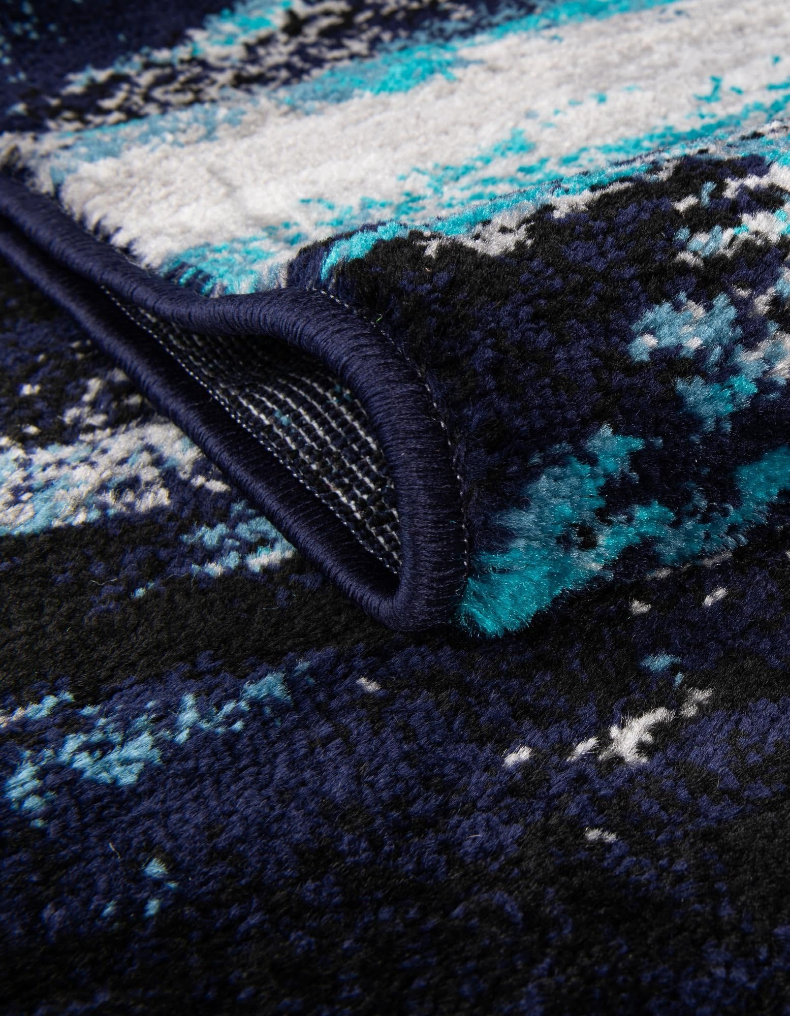 Rugs.com Sydney Collection Rug – 4x6 Oval Navy Blue Low-Pile Rug Perfect for Living Rooms, Large Dining Rooms, Open Floorplans - Image 4