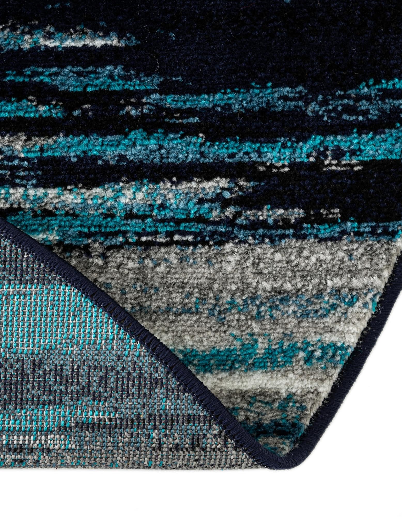 Rugs.com Sydney Collection Rug – 4x6 Oval Navy Blue Low-Pile Rug Perfect for Living Rooms, Large Dining Rooms, Open Floorplans - Image 7