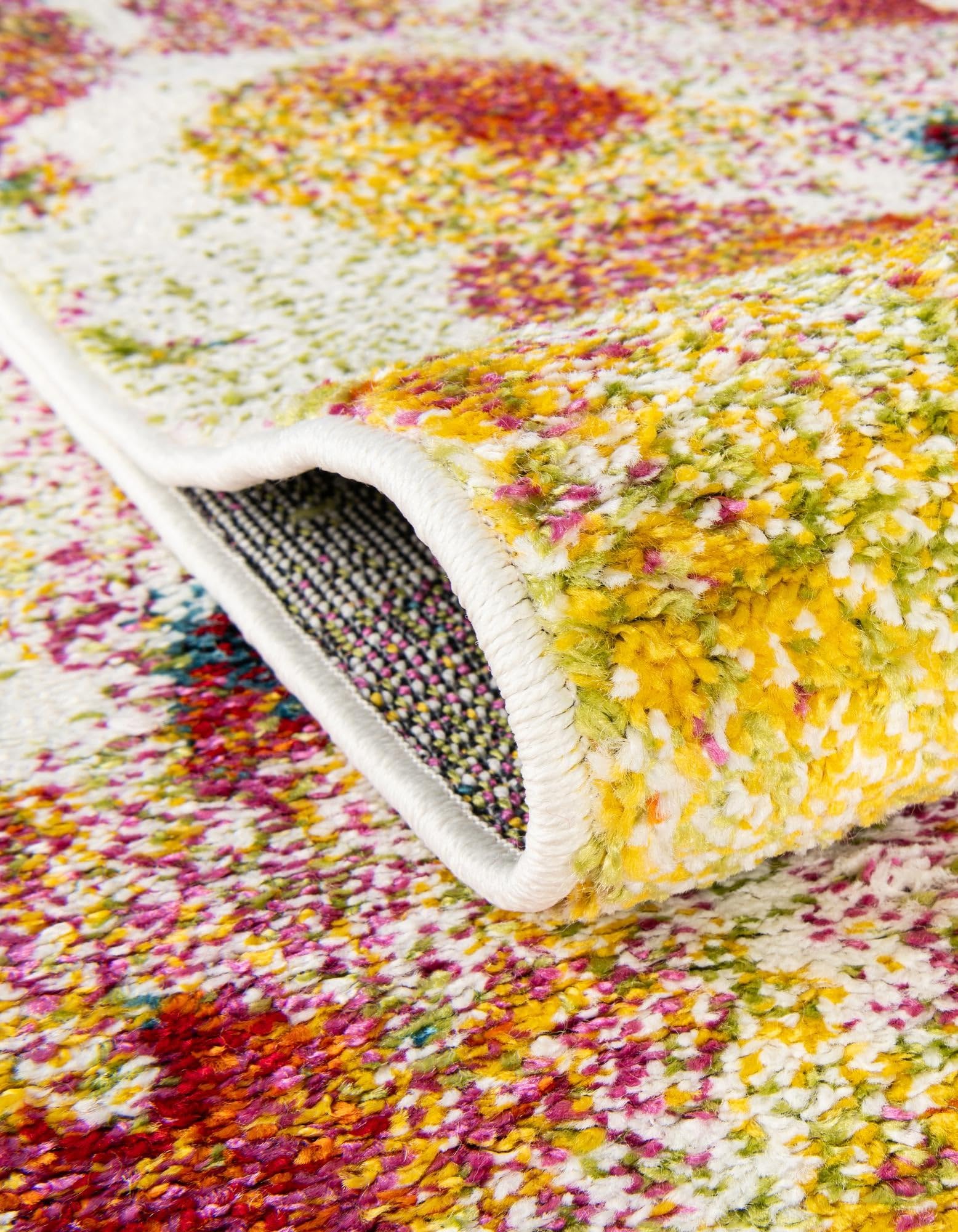 Rugs.com Tuscany Collection Rug – 8 Ft Round Ivory Medium-Pile Rug Perfect for Kitchens, Dining Rooms - Image 5