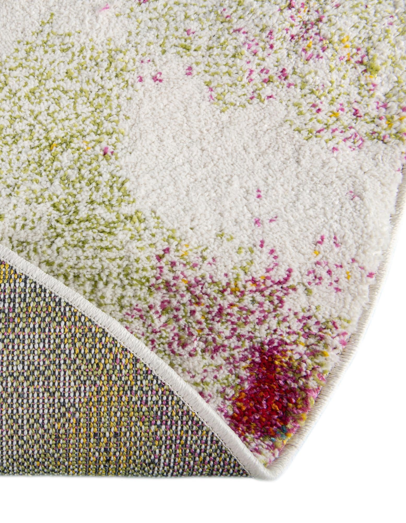 Rugs.com Tuscany Collection Rug – 8 Ft Round Ivory Medium-Pile Rug Perfect for Kitchens, Dining Rooms - Image 8