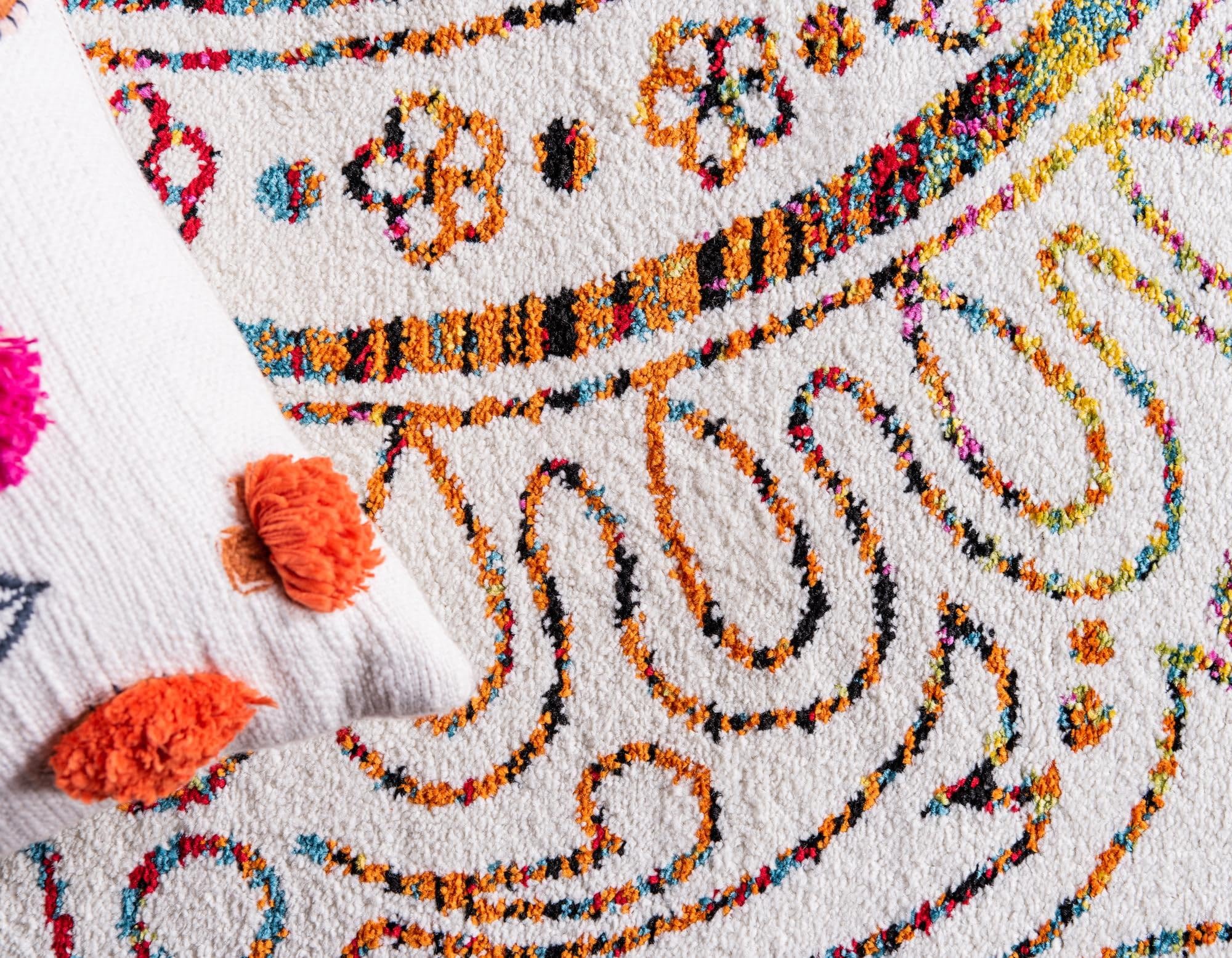 Rugs.com Tuscany Collection Rug – 9x12 Ivory Medium-Pile Rug Perfect for Living Rooms, Large Dining Rooms, Open Floorplans - Image 6