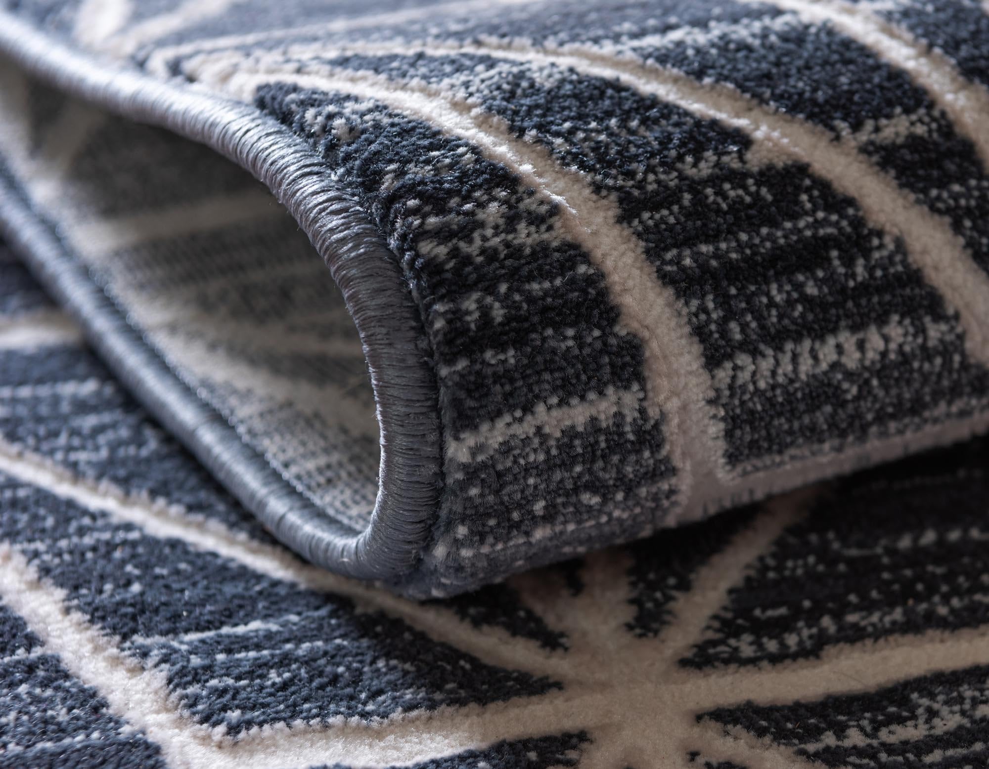 Rugs.com Uptown Collection Rug – 6 Ft Runner Navy Blue Medium-Pile Rug Perfect for Hallways, Entryways - Image 7