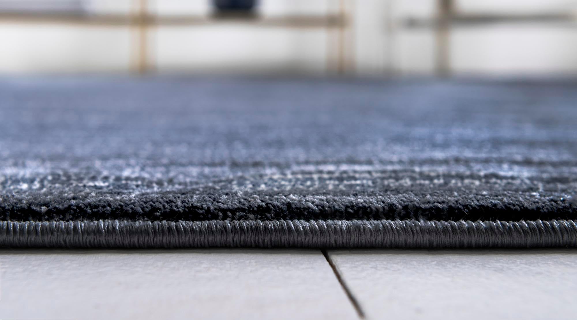 Rugs.com Uptown Collection Rug – 6 Ft Runner Navy Blue Medium-Pile Rug Perfect for Hallways, Entryways - Image 5