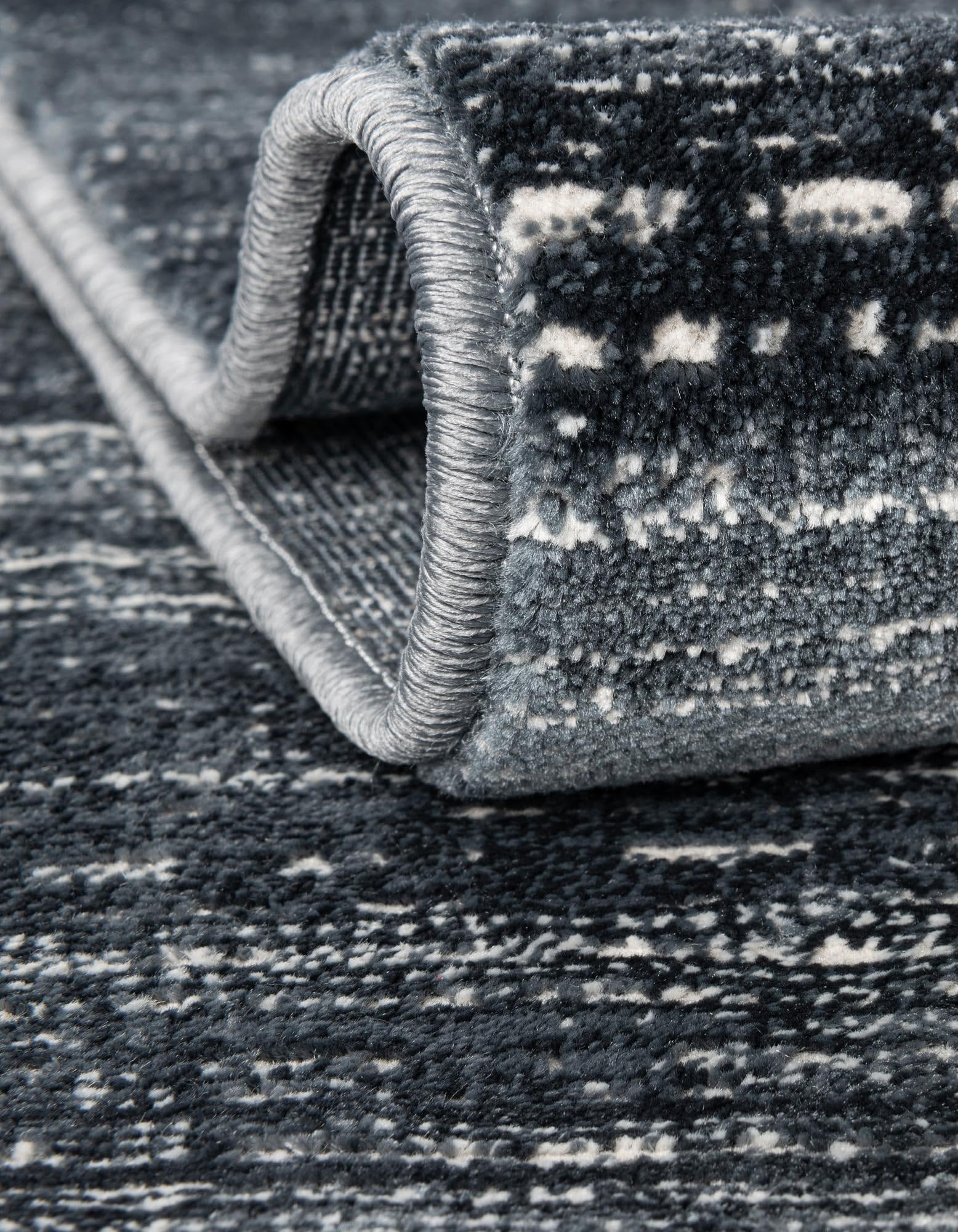 Rugs.com Uptown Collection Rug – 6 Ft Runner Navy Blue Medium-Pile Rug Perfect for Hallways, Entryways - Image 6