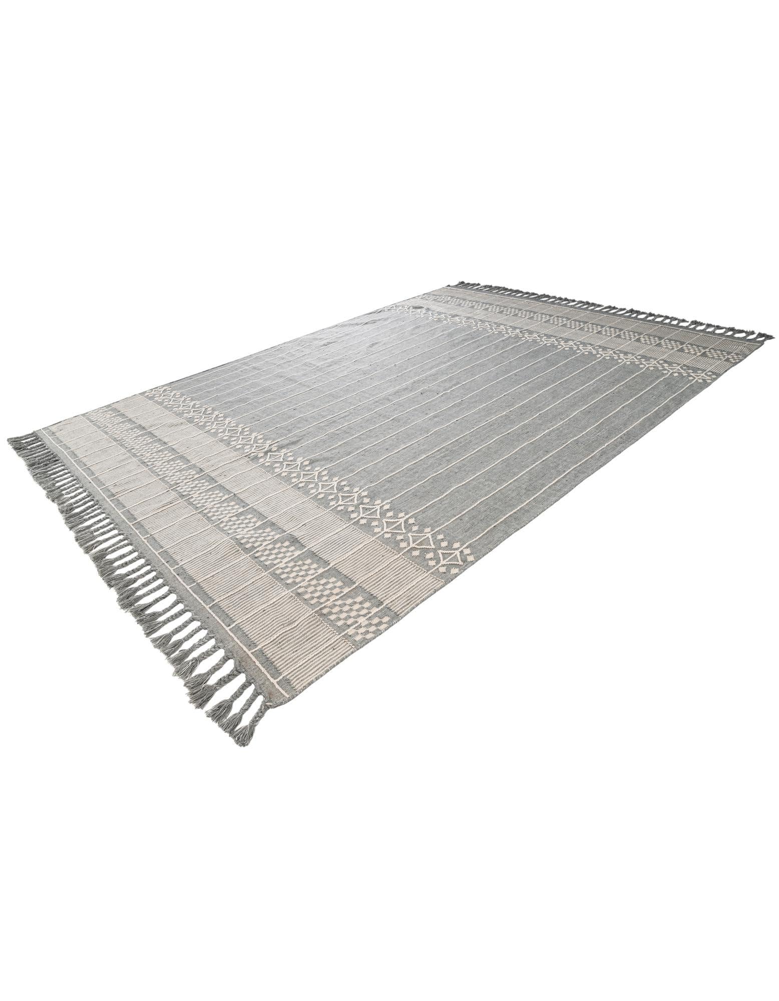 Rugs.com Washable Eco Bohemian Indoor/Outdoor Rug Collection Rug – 10x14 Cool Gray Flatweave-Pile Rug Perfect for Living Rooms, Large Dining Rooms, Open Floorplans - Image 4