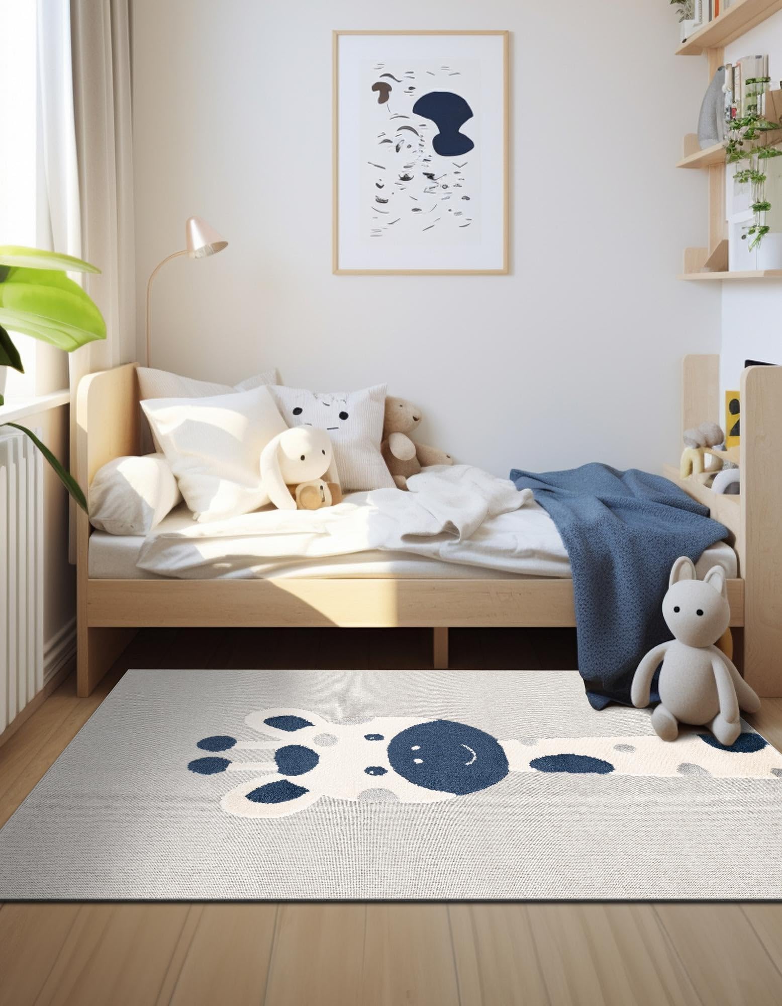 Rugs.com Whimsy Kids Collection Rug – 2x3 Gray Medium-Pile Rug Perfect for Entryways, Kitchens, Breakfast Nooks, Accent Pieces - Image 5