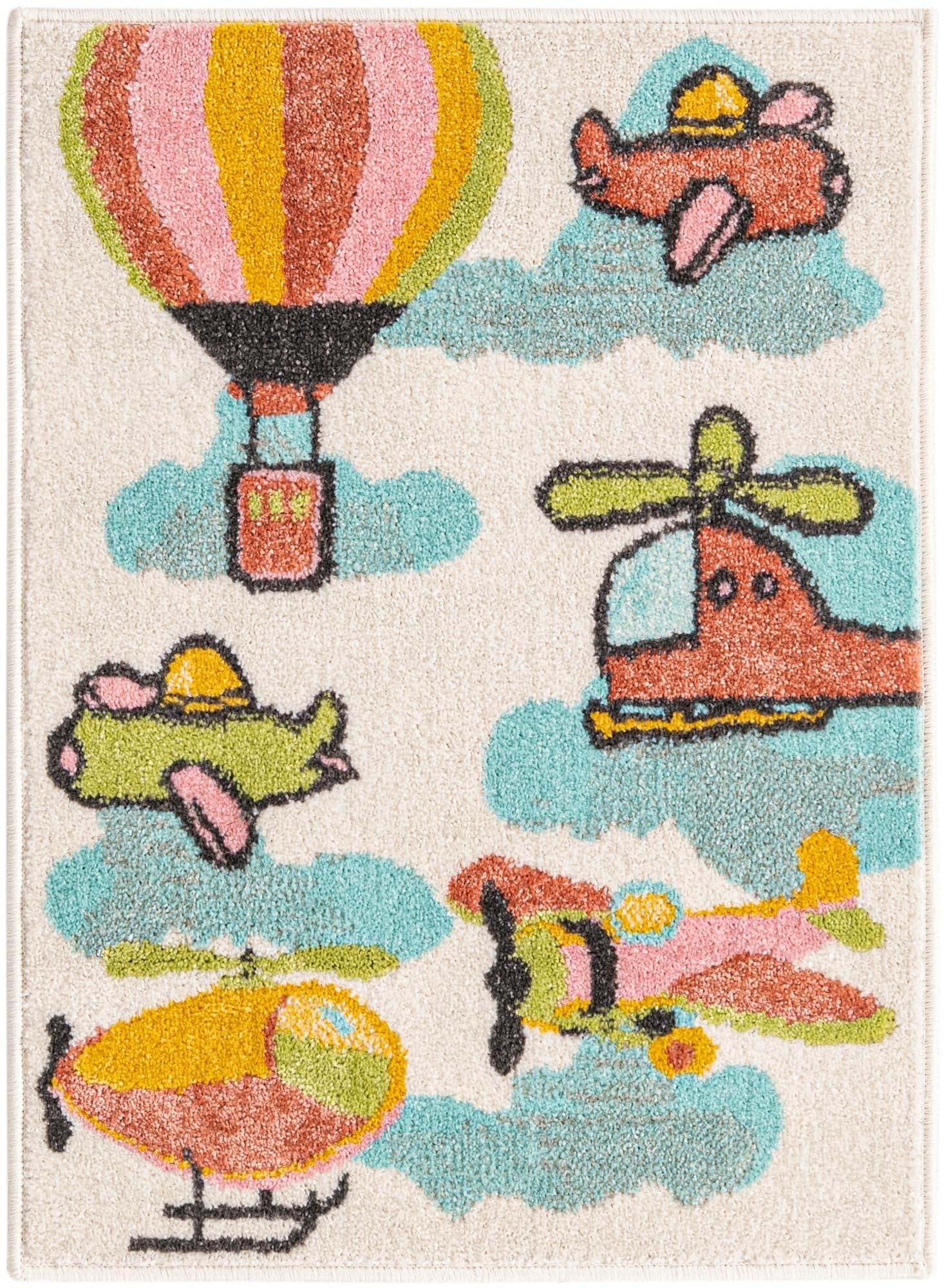 Rugs.com Whimsy Kids Collection Rug – 2x3 Multi Medium-Pile Rug Perfect for Entryways, Kitchens, Breakfast Nooks, Accent Pieces - Image 5